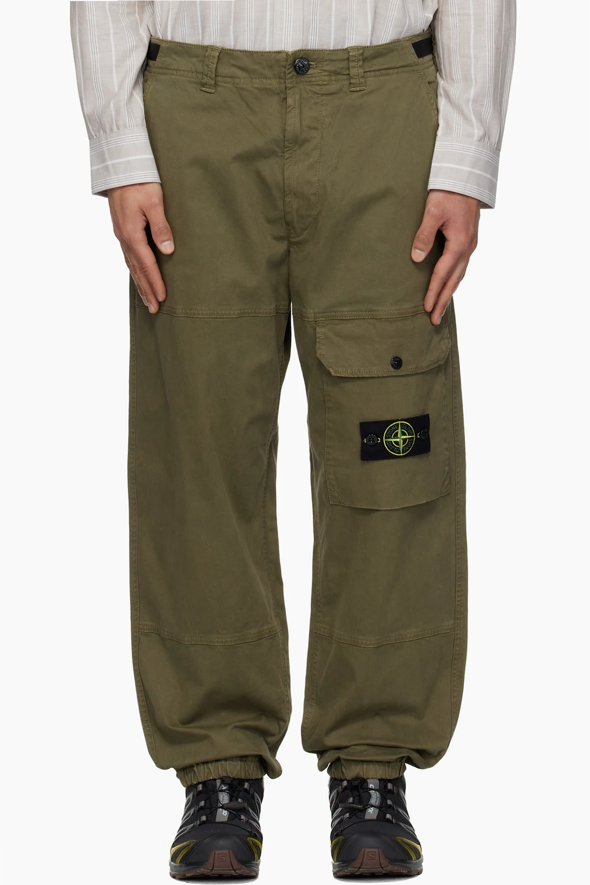 Khaki 3100010 Organic Cotton Stretch Broken Twill Trousers