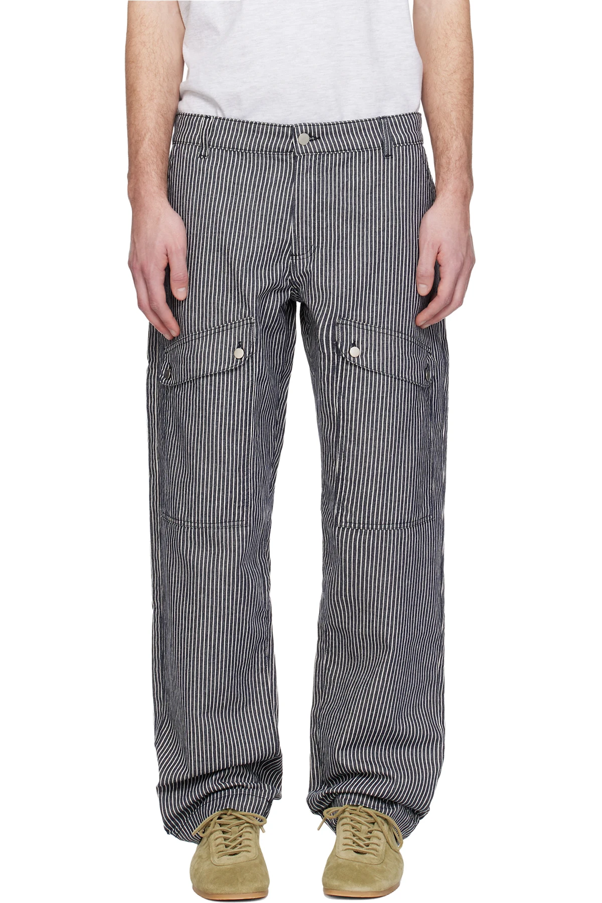 Blue & White Brixton Trousers