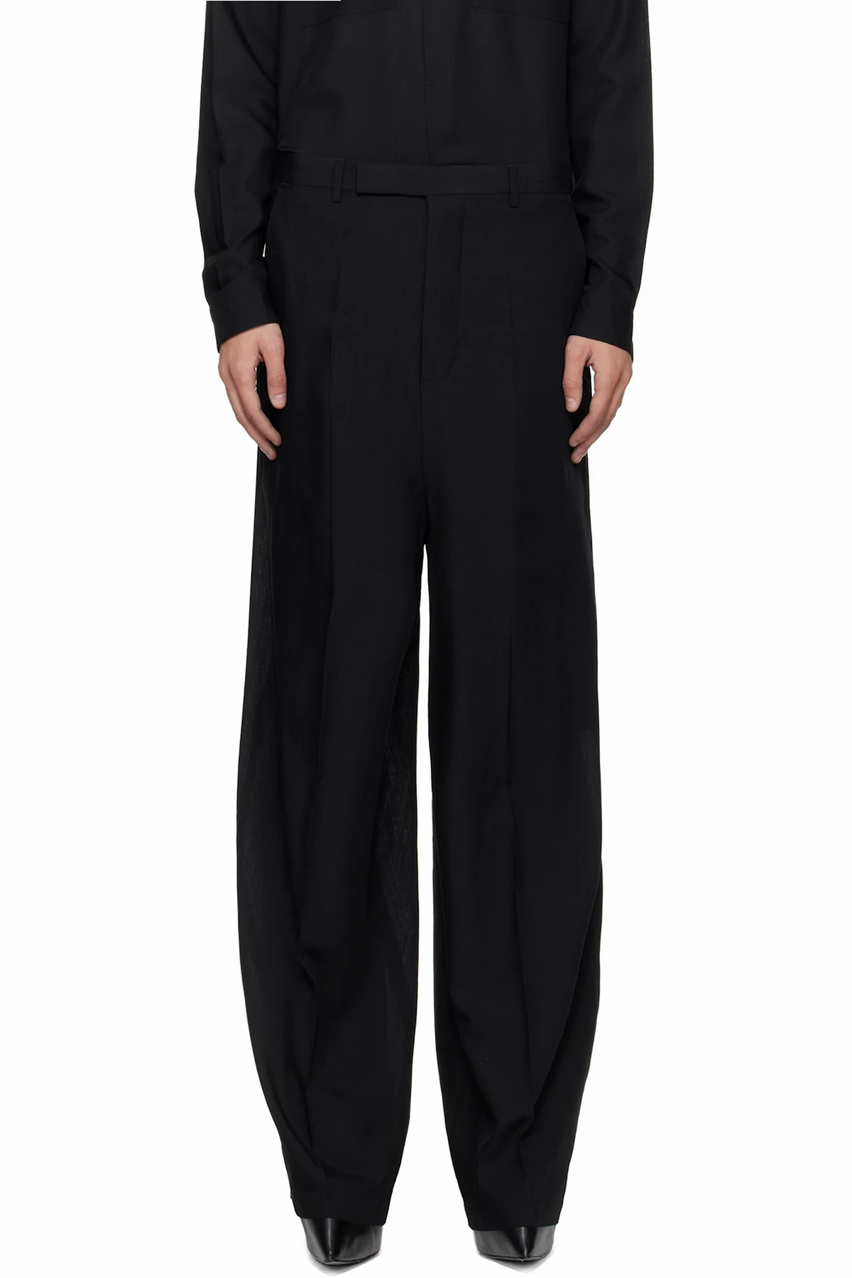 Black Temple Tailored Firbanks Trousers