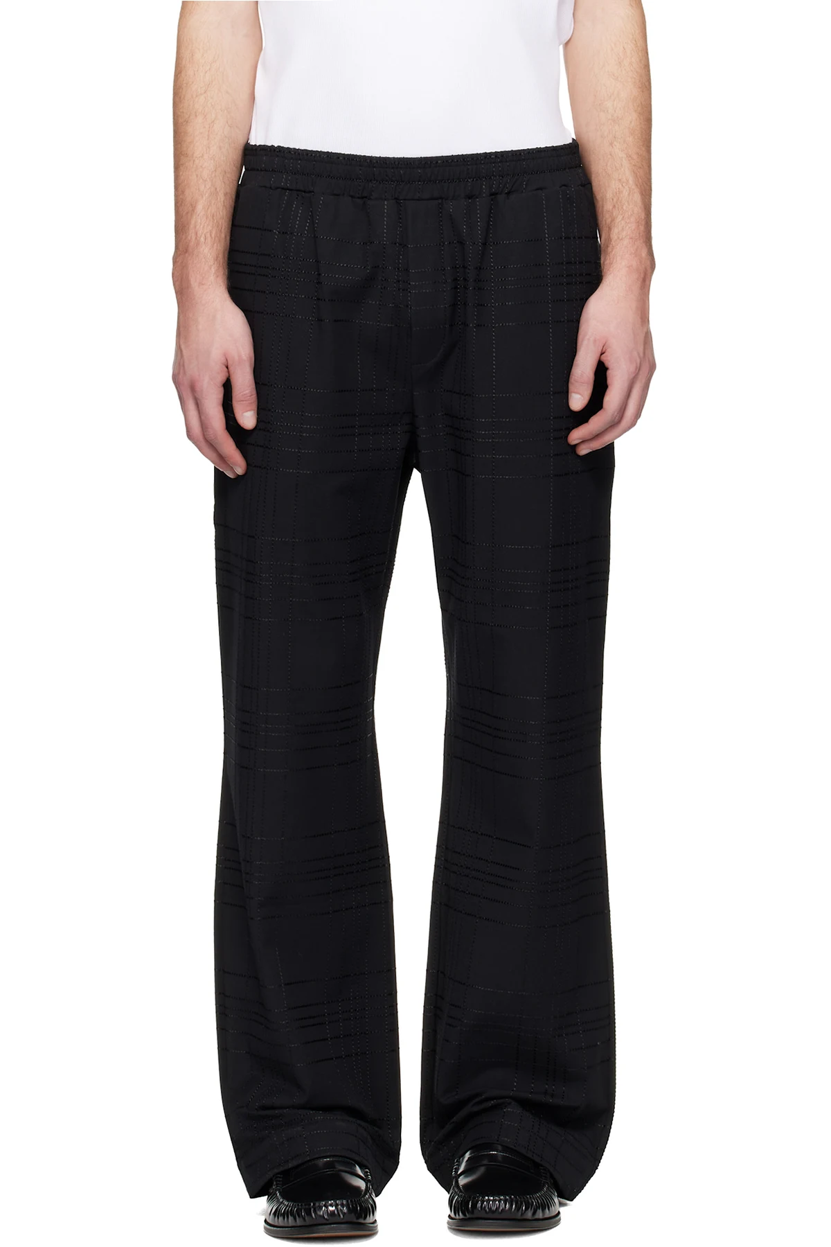 Black Straight Fit Track Pants