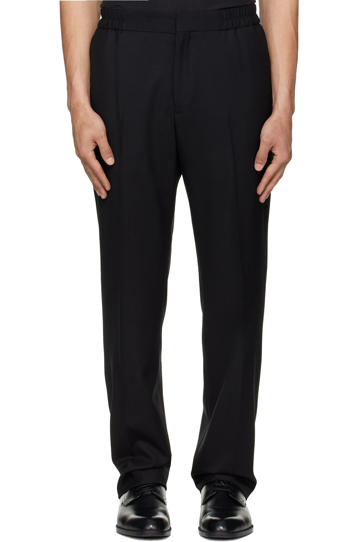 Black 'A Suit To Travel In' Elasticated-Waist Trousers