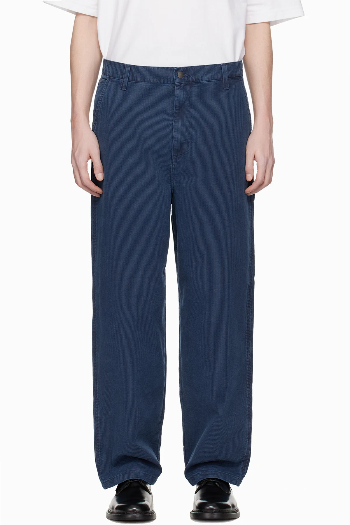 Blue Parrish Corduroy Trousers
