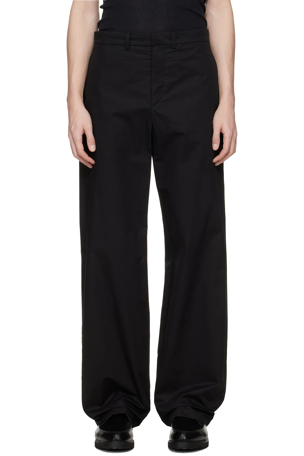 Black Cotton Trousers