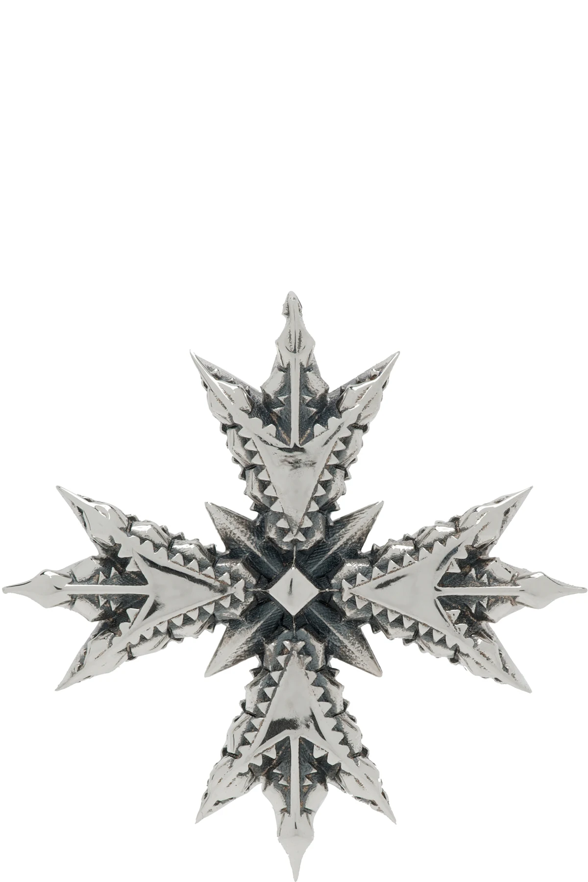 Silver Crest Brooch