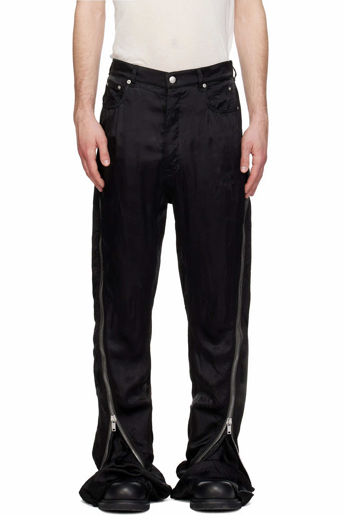 Black Temple Bolan Banana Trousers
