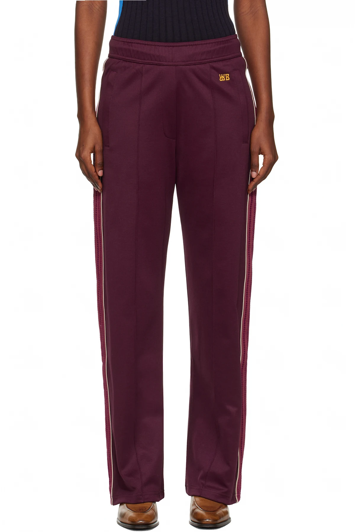 Burgundy 'The Mantra' Track Pants