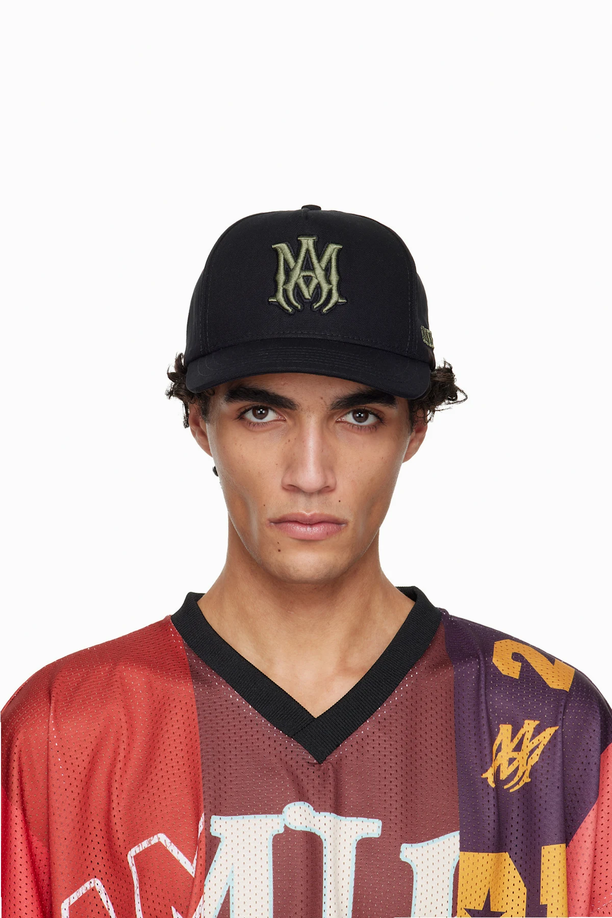 Black MA Outline Canvas Cap