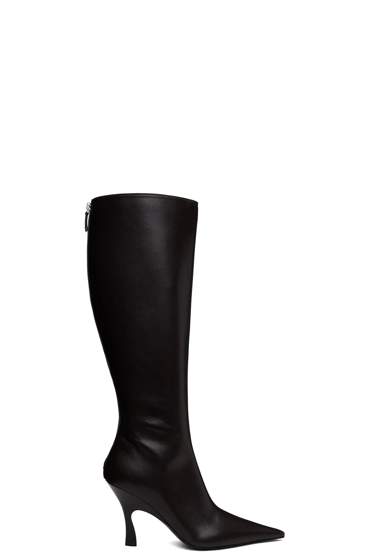 Brown Elsa Knee-High Heeled Tall Boots