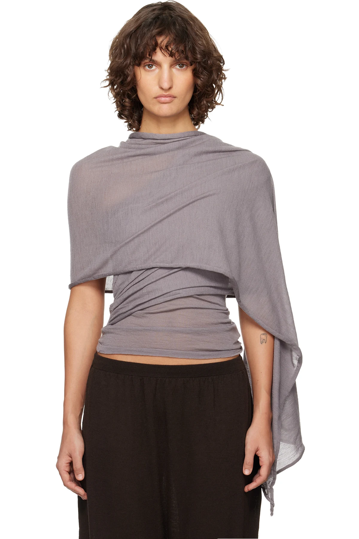 Taupe Puzzle Blouse