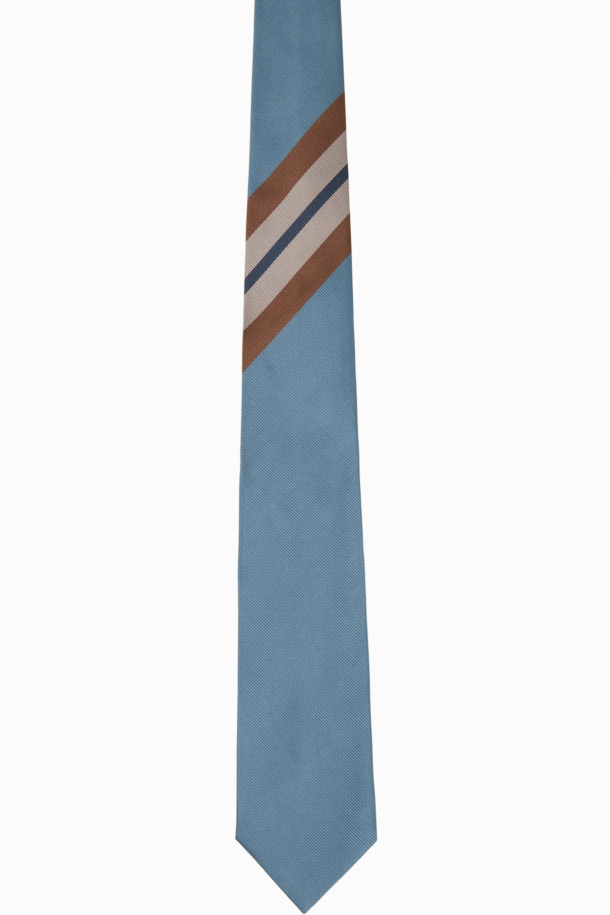 Blue Printed Silk Tie