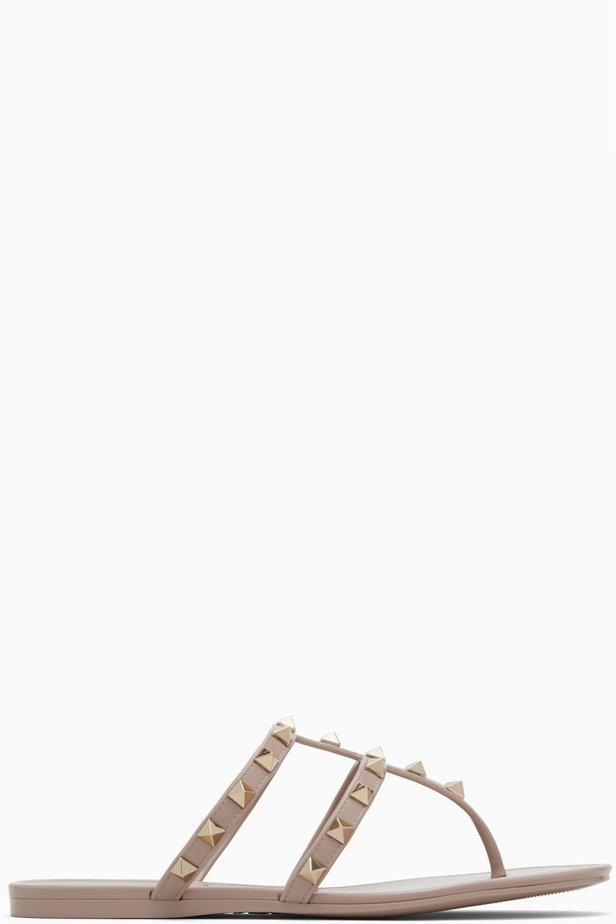 Pink Summer Rockstud Thong Sandals