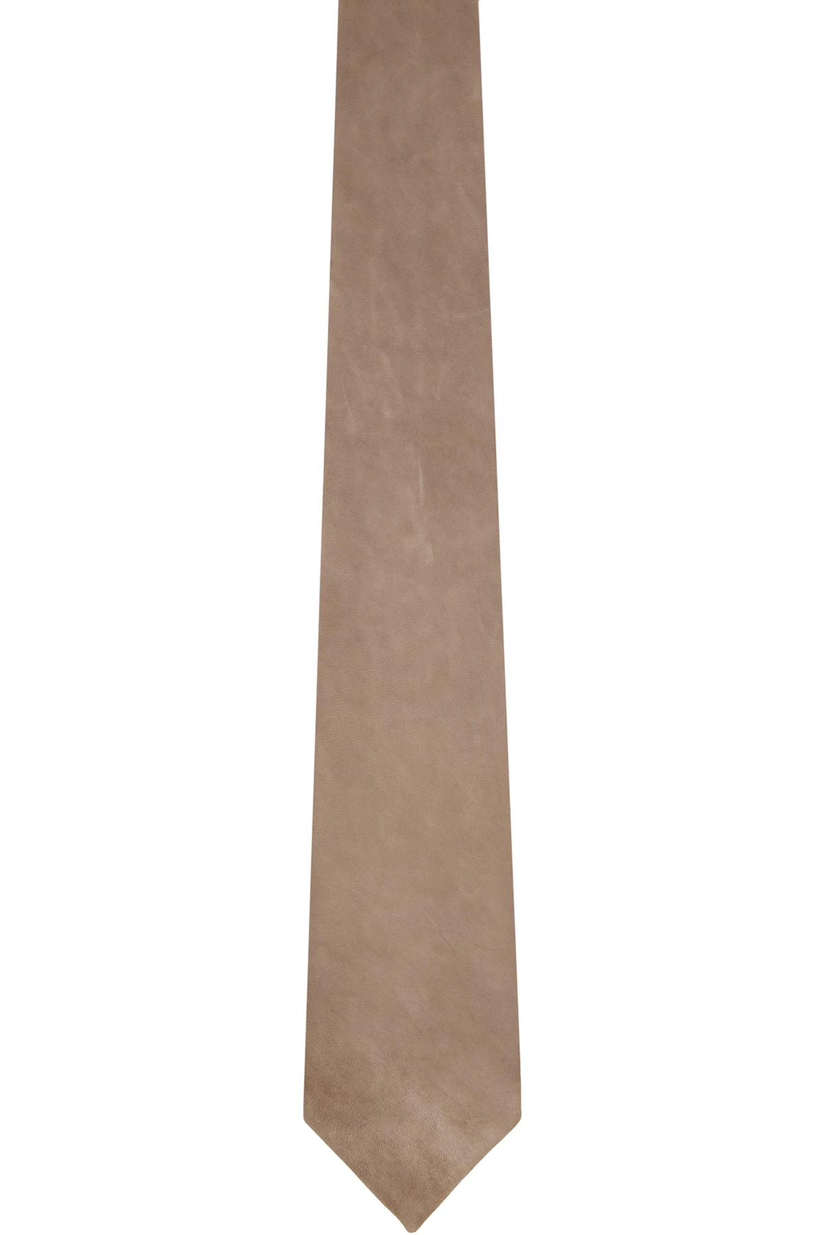 Taupe Leather Tie