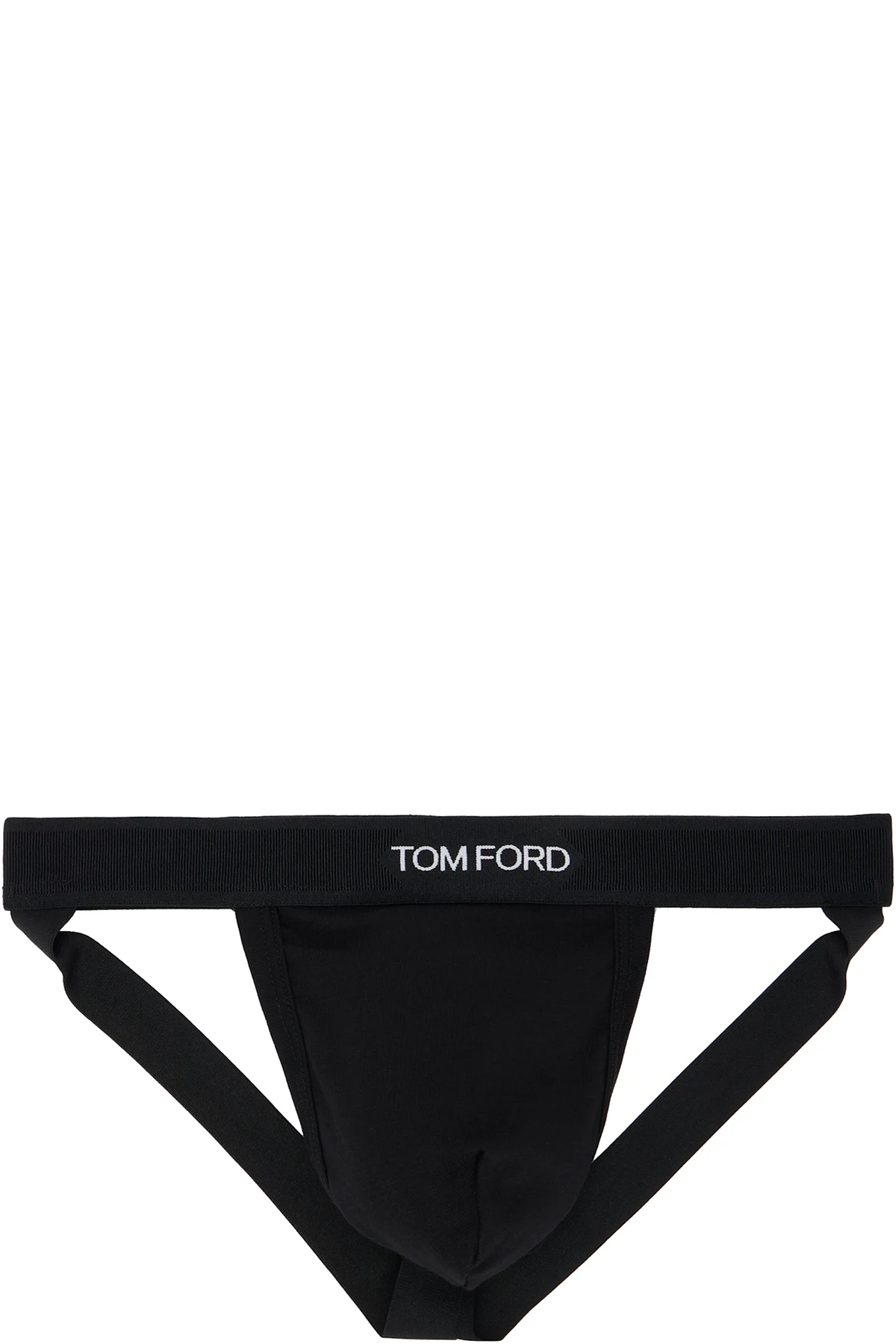 Black Cotton Jock Strap
