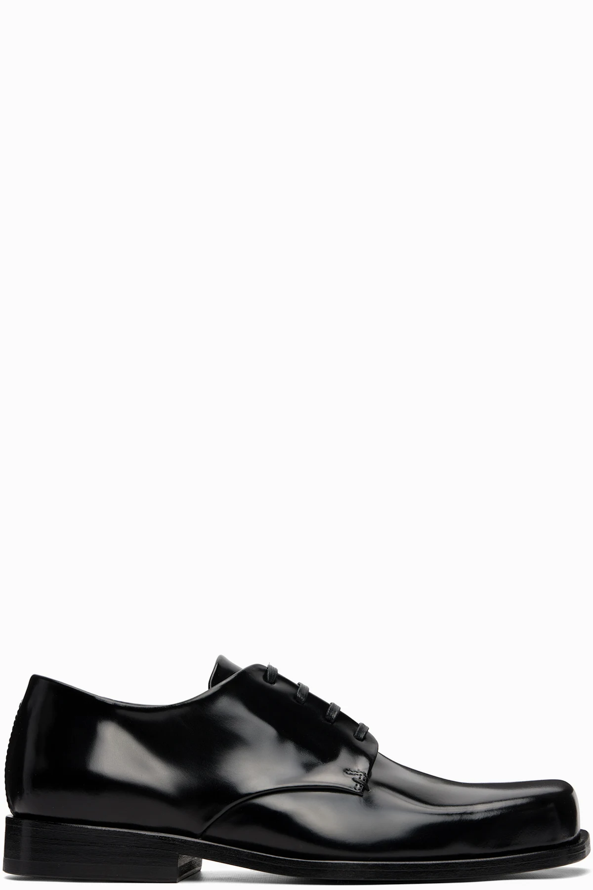 Black Calfskin Leather Derbys