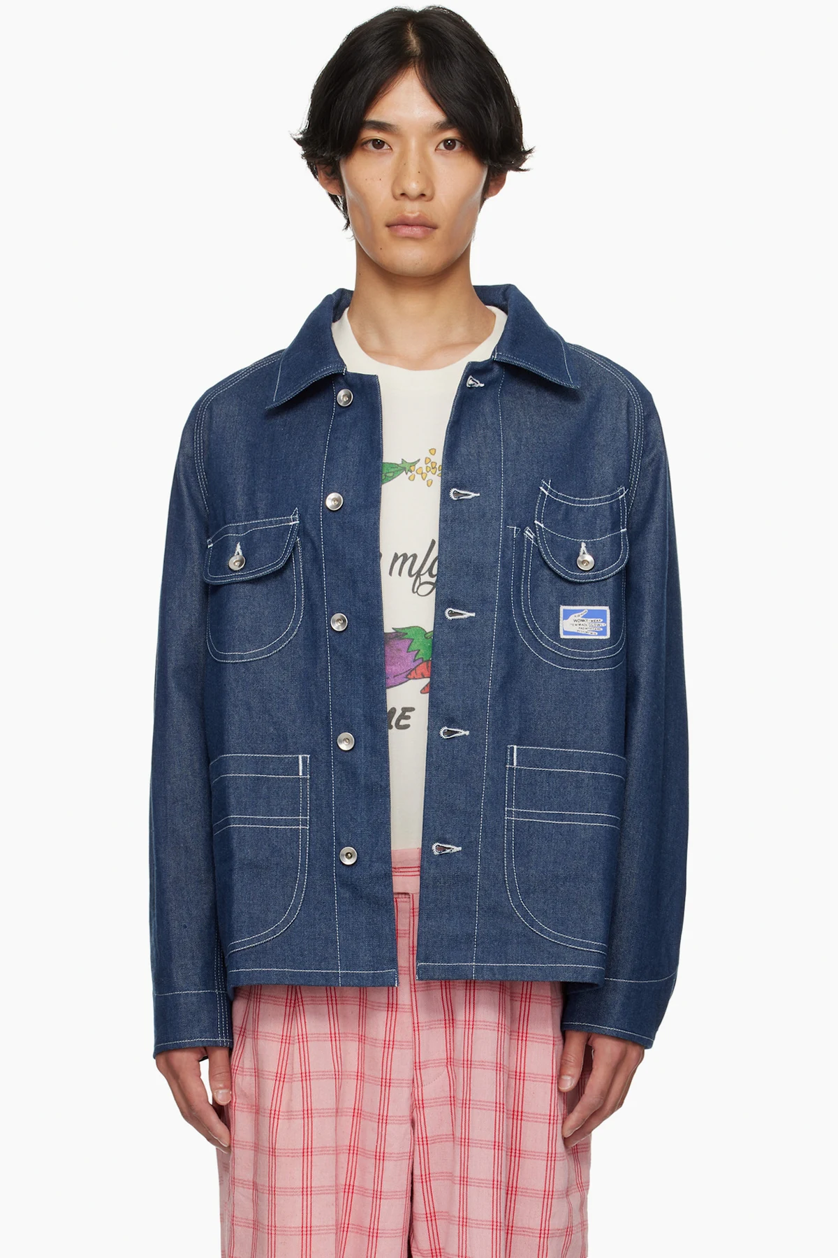 Navy Circuit Denim Jacket