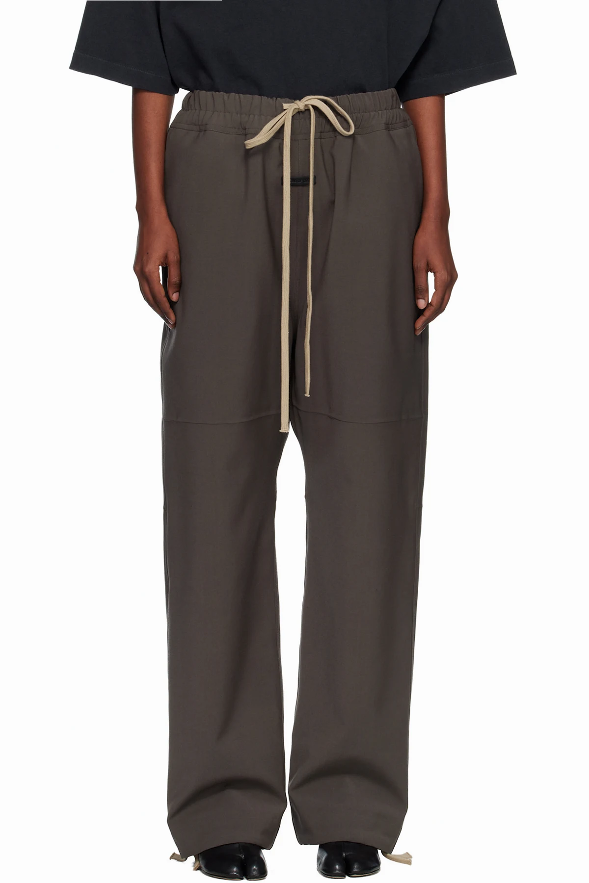 Gray Split Knee Trousers