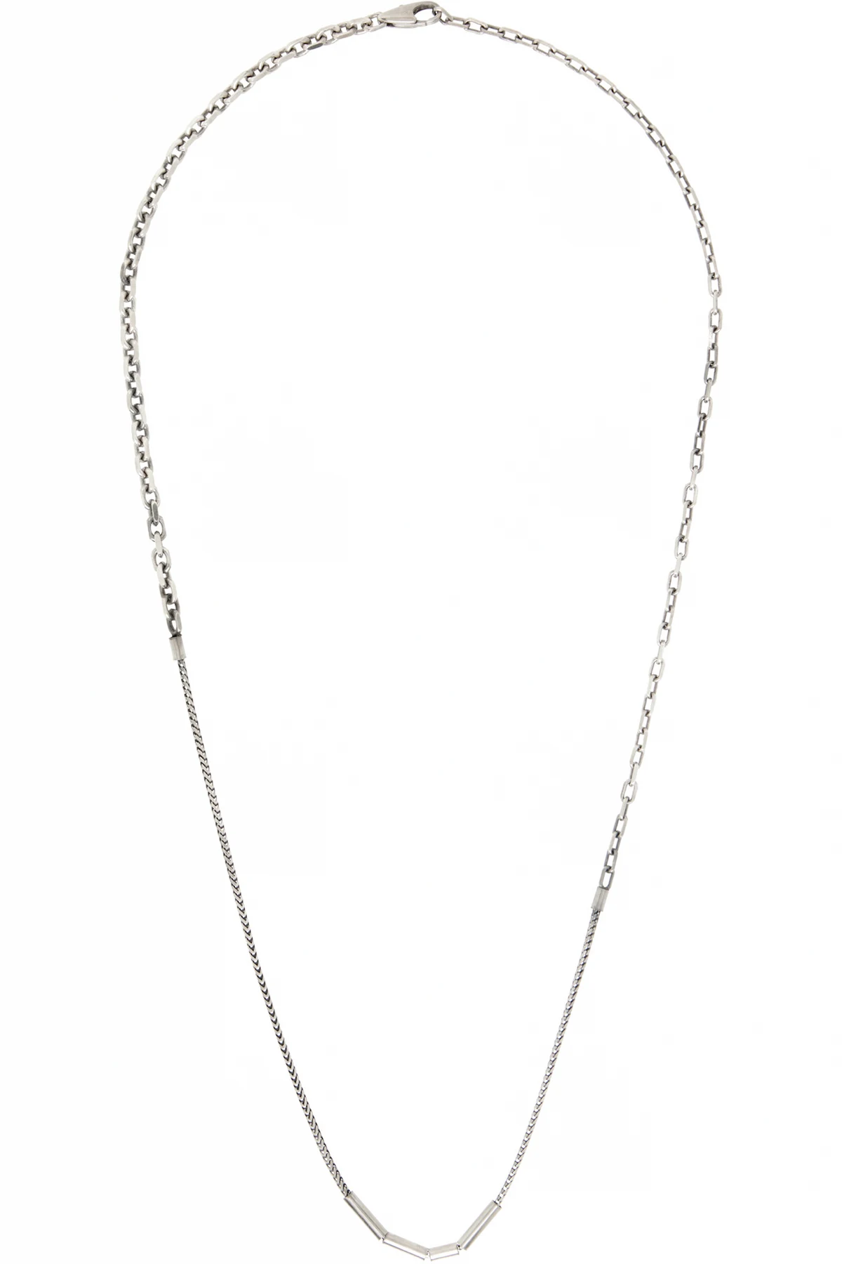 Mixed Chain Tube Necklace