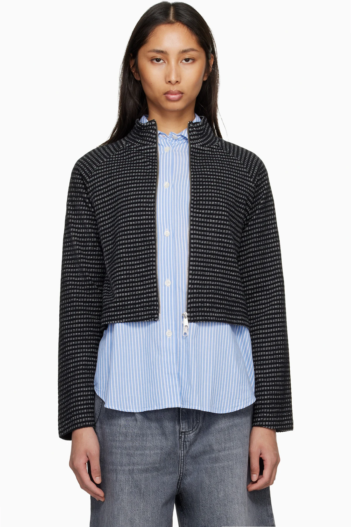 Brown Covet Full Zip Sweatshirt