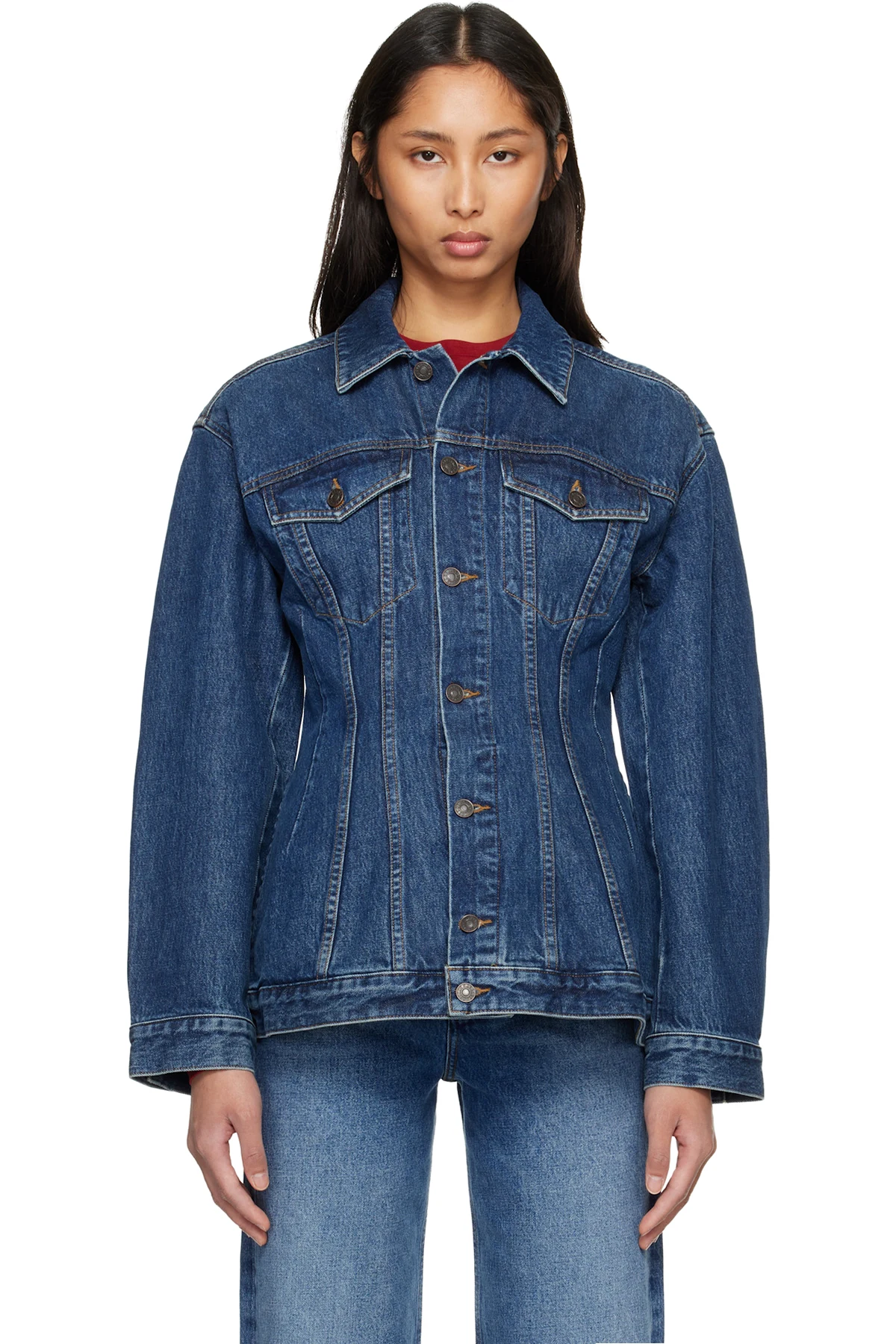 Navy Myra Denim Jacket