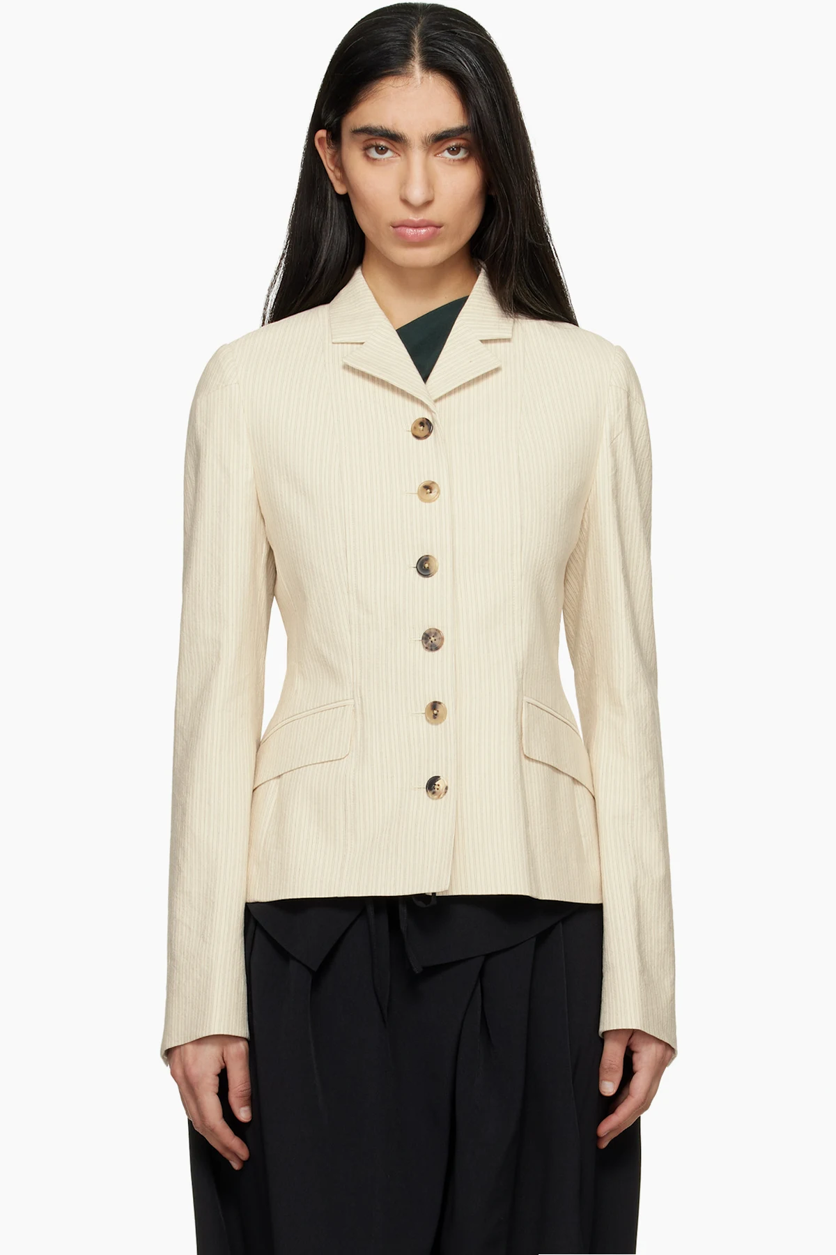 Off-White Tight Fitted Blazer