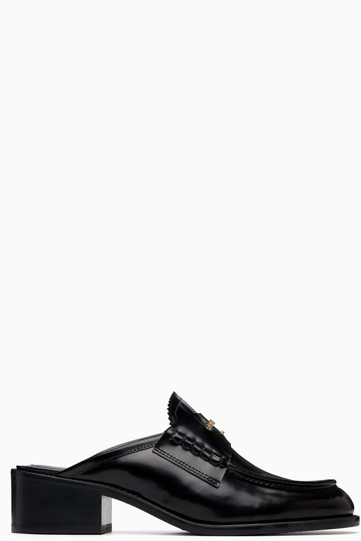 Black Carter Leather Slip-on Loafers