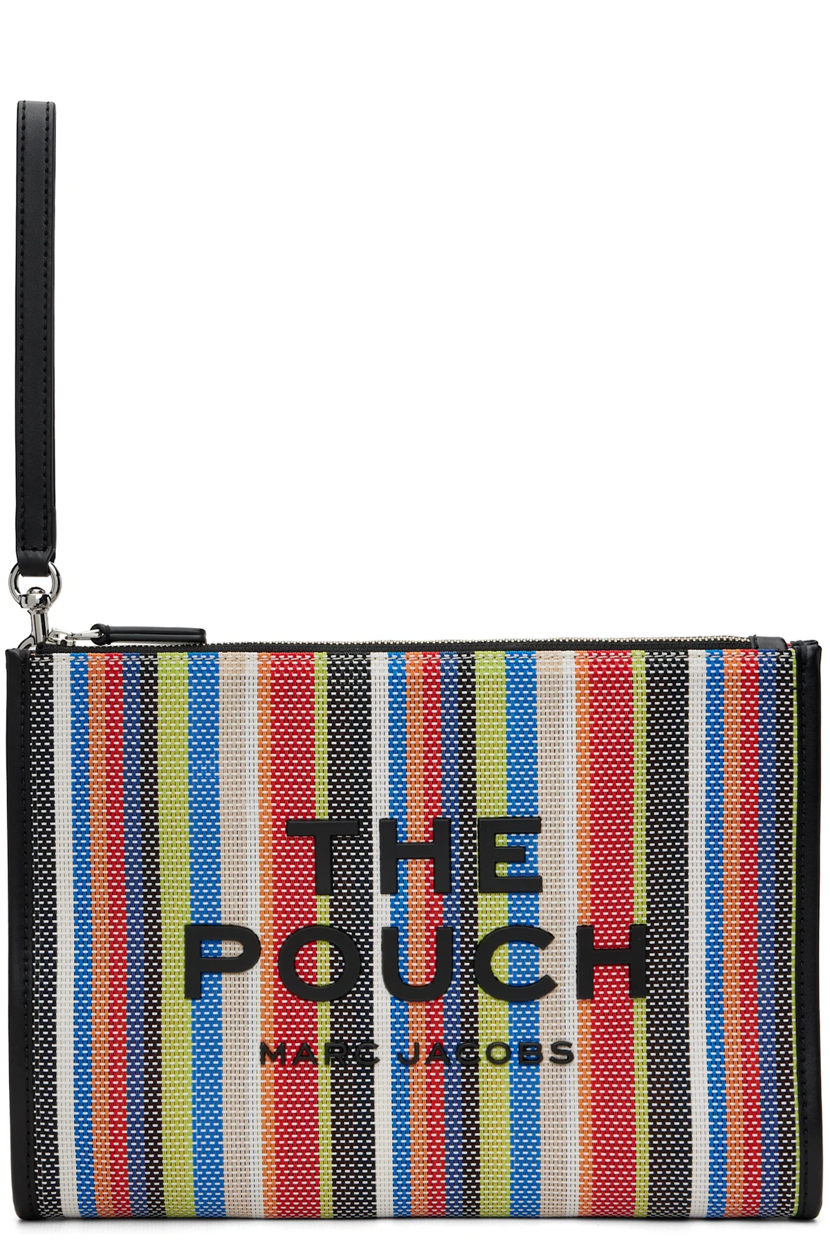 Multicolor 'The Stripe Mesh Large' Pouch