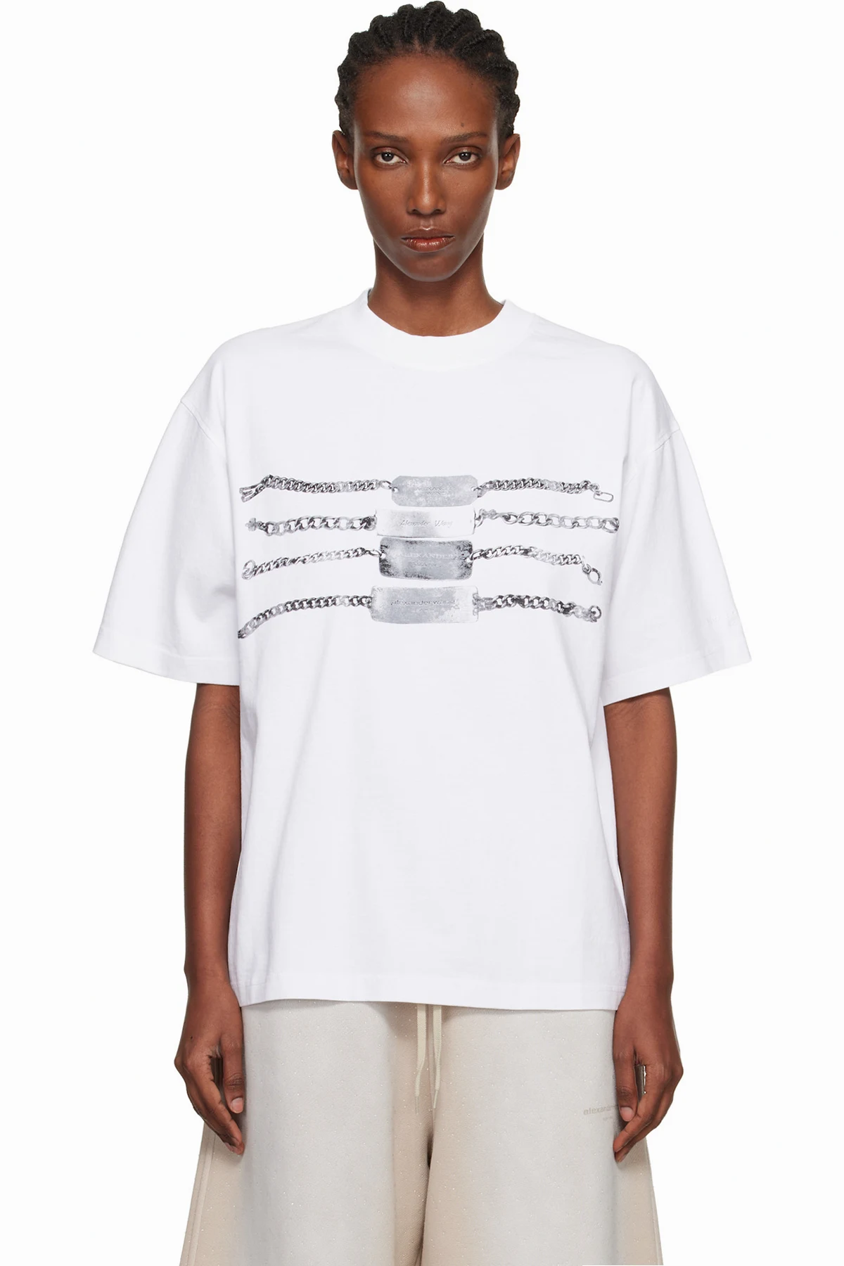 White Oversized Graphic T-shirt