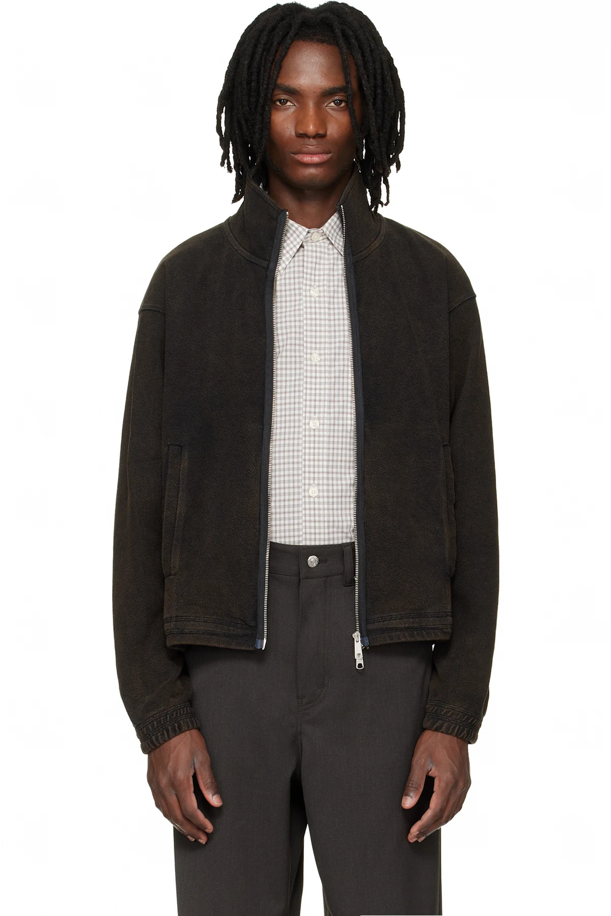 Brown Covet Full Zip Jacket