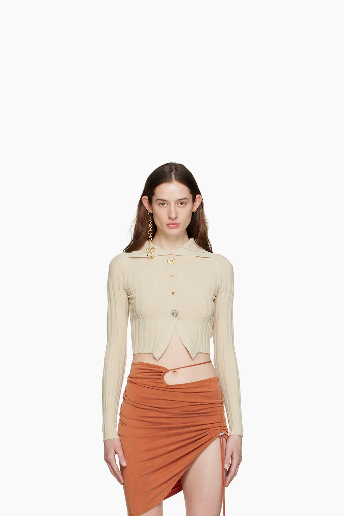 Beige 'Le Cardigan Bando' Cardigan