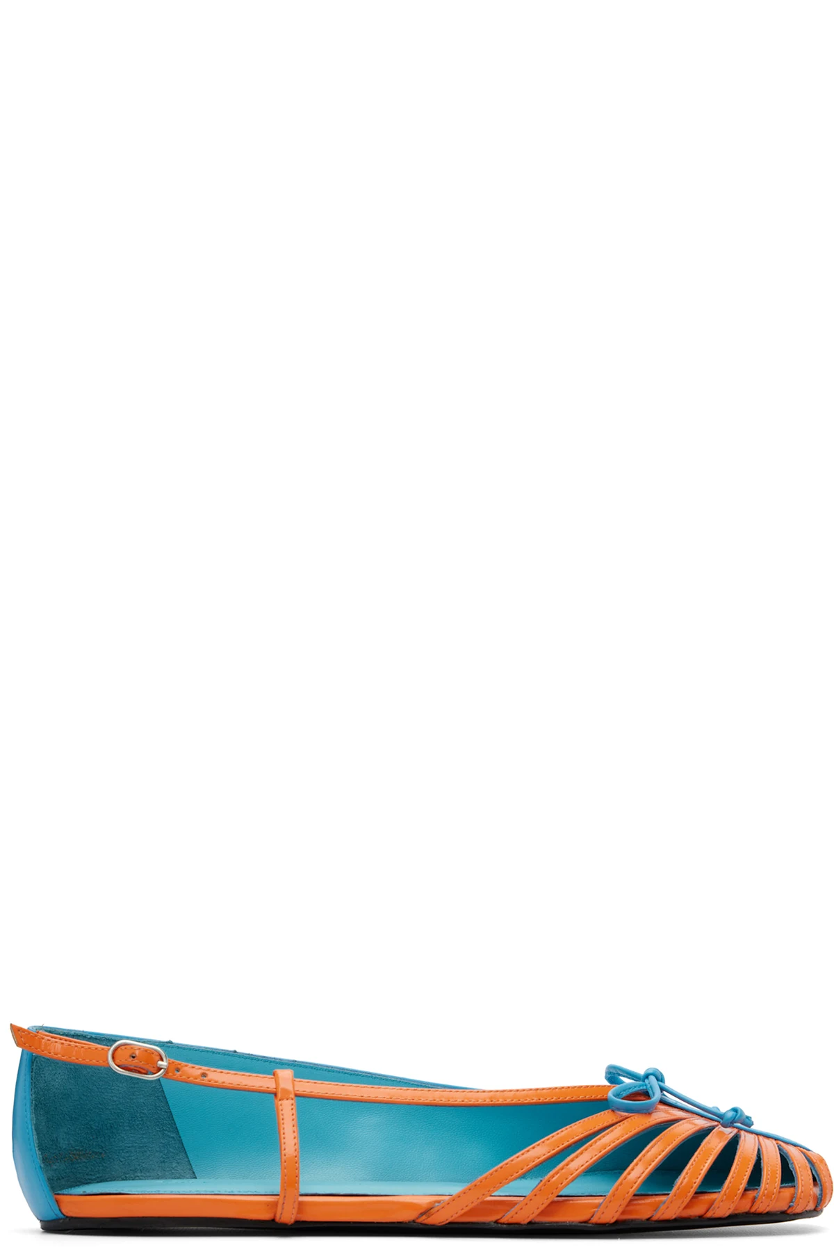 Blue & Orange Double Shoe Ballerina Flats