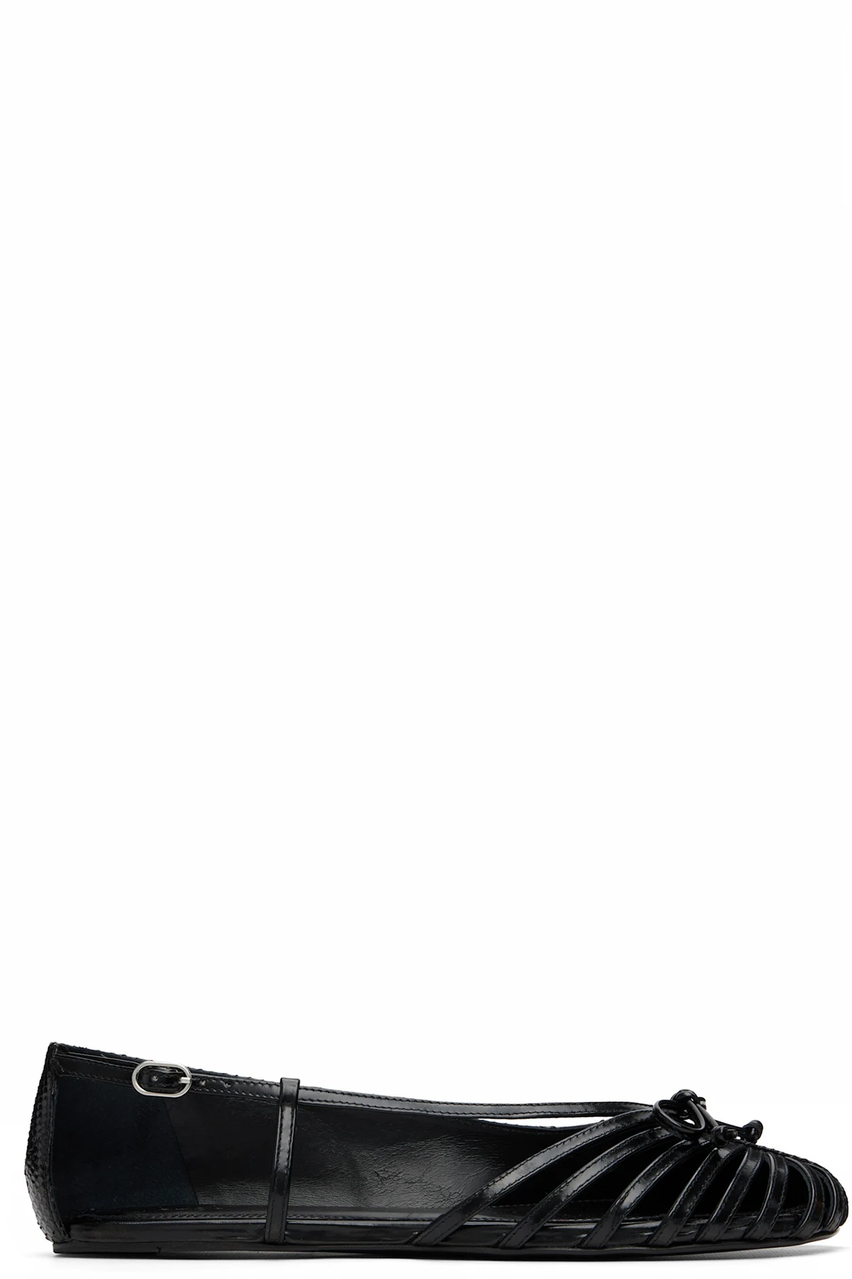 Black Double Shoe Ballerina Flats