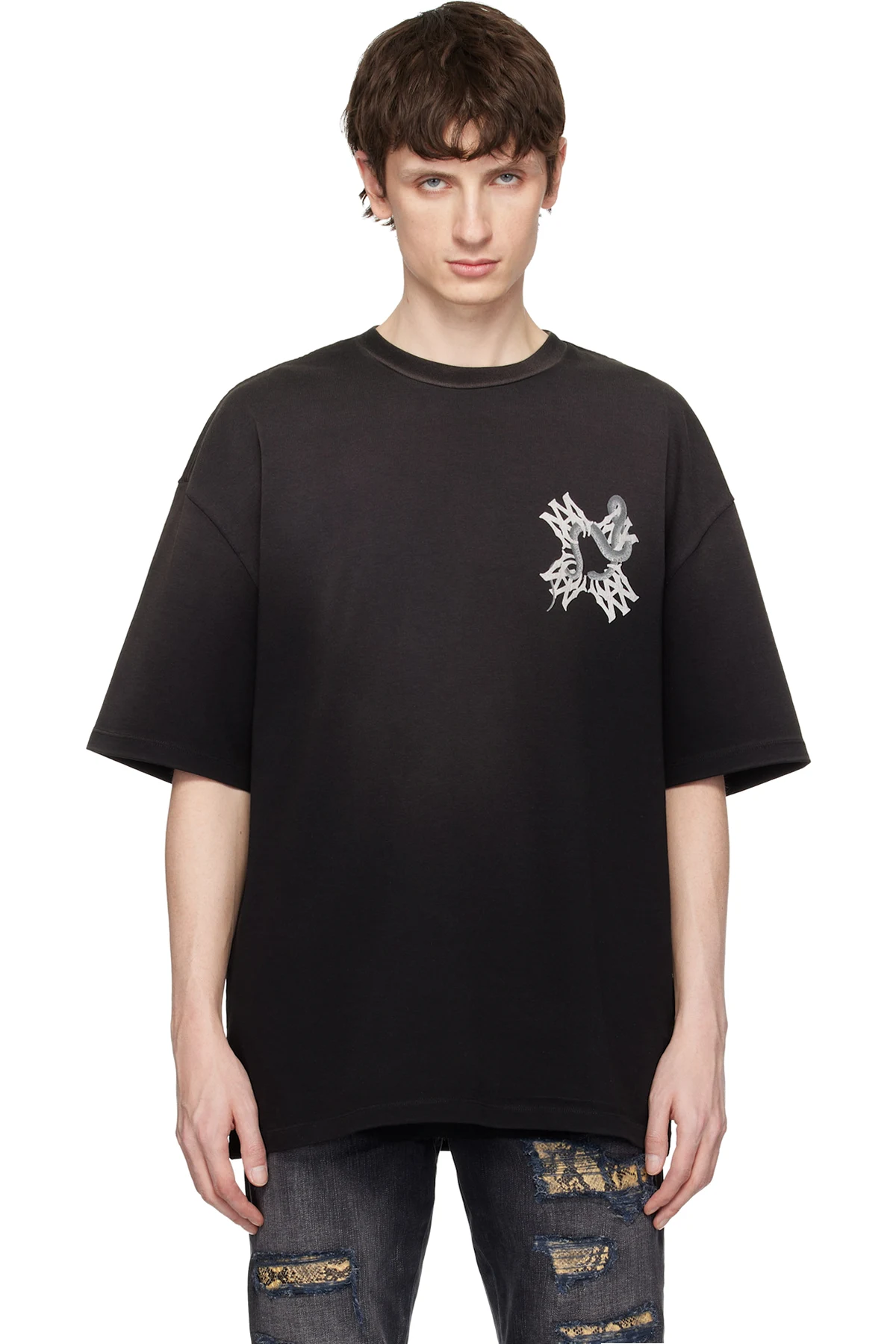 Black MA Quad Snake T-shirt