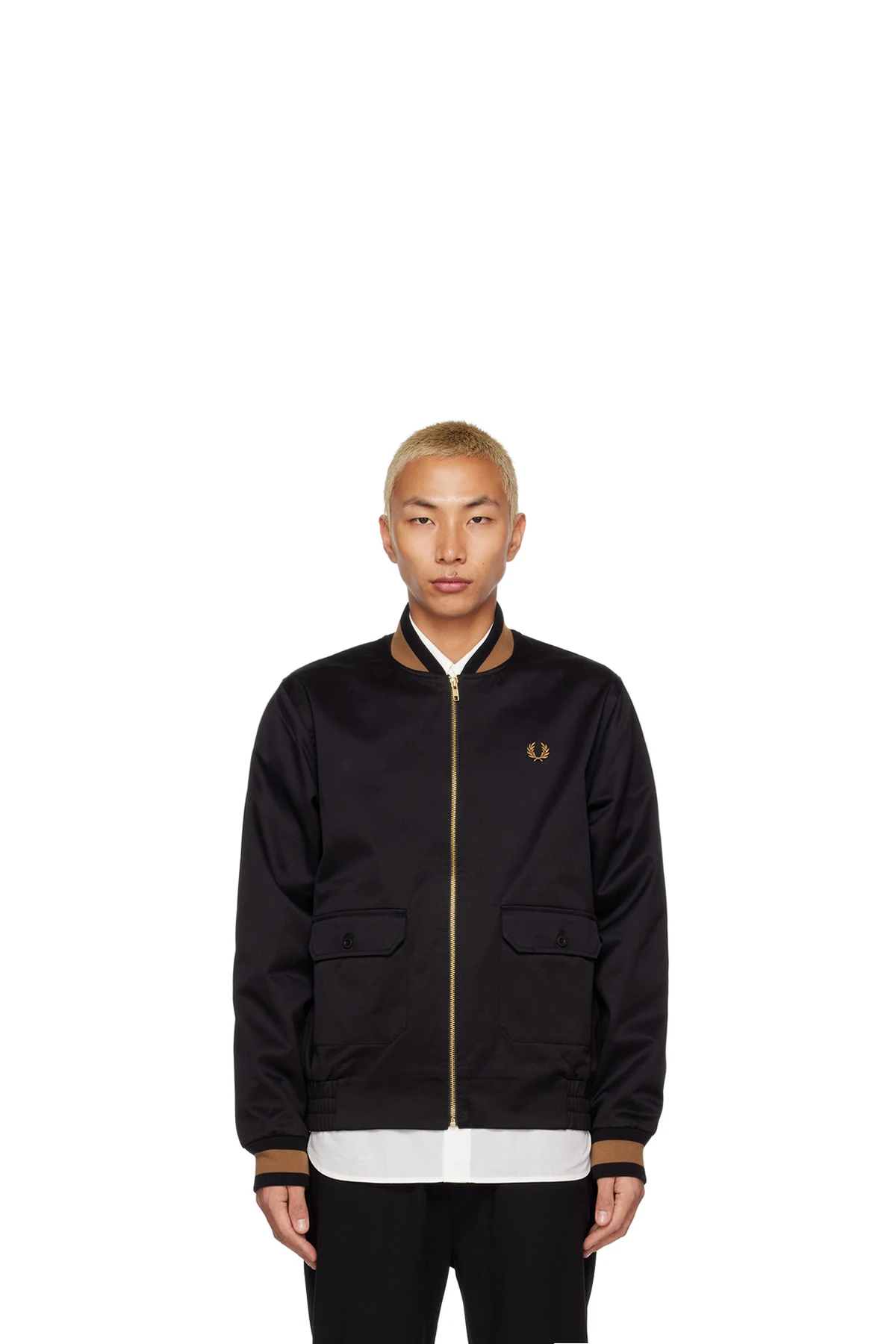 Black J4851 Tennis Bomber Jacket