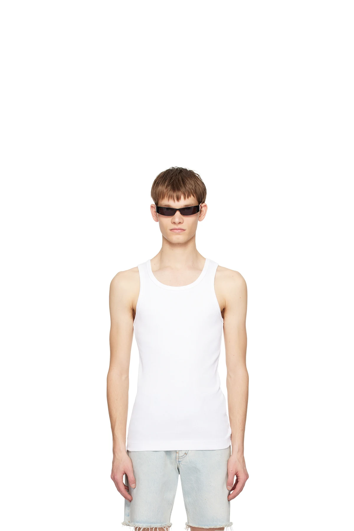 White Extra Slim Fit Tank Top