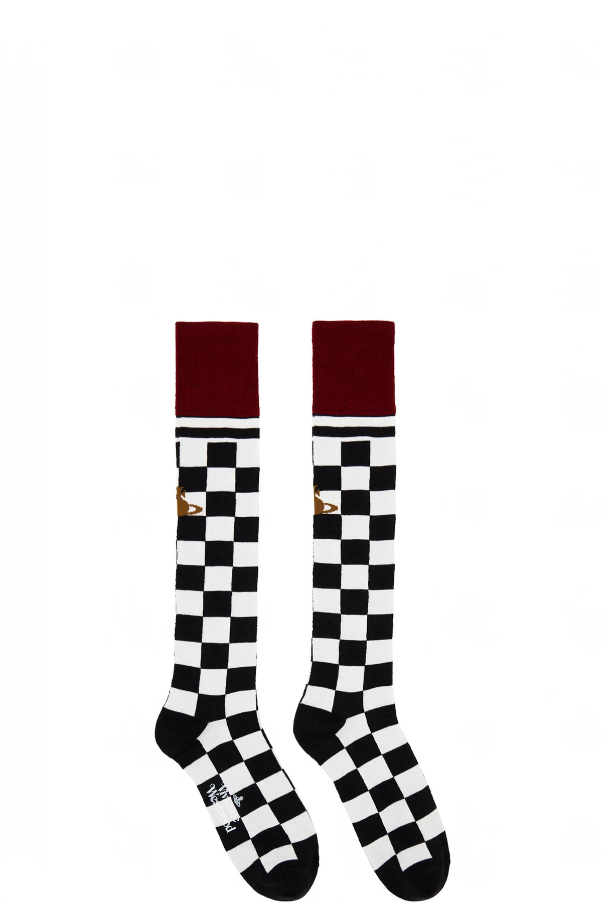 Black Check Socks