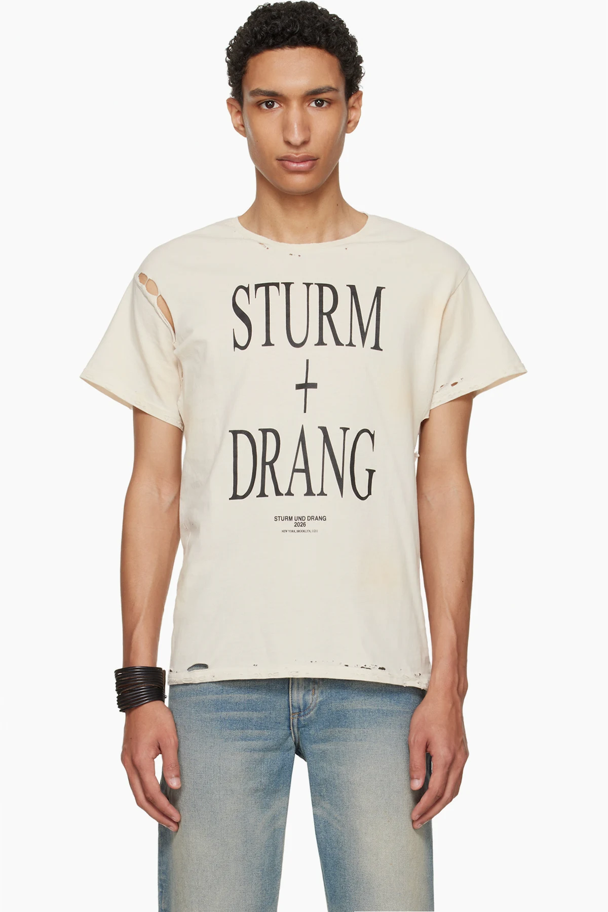 Off-White EET Stains Distressed ‘Sturm und Drang’ T-shirt