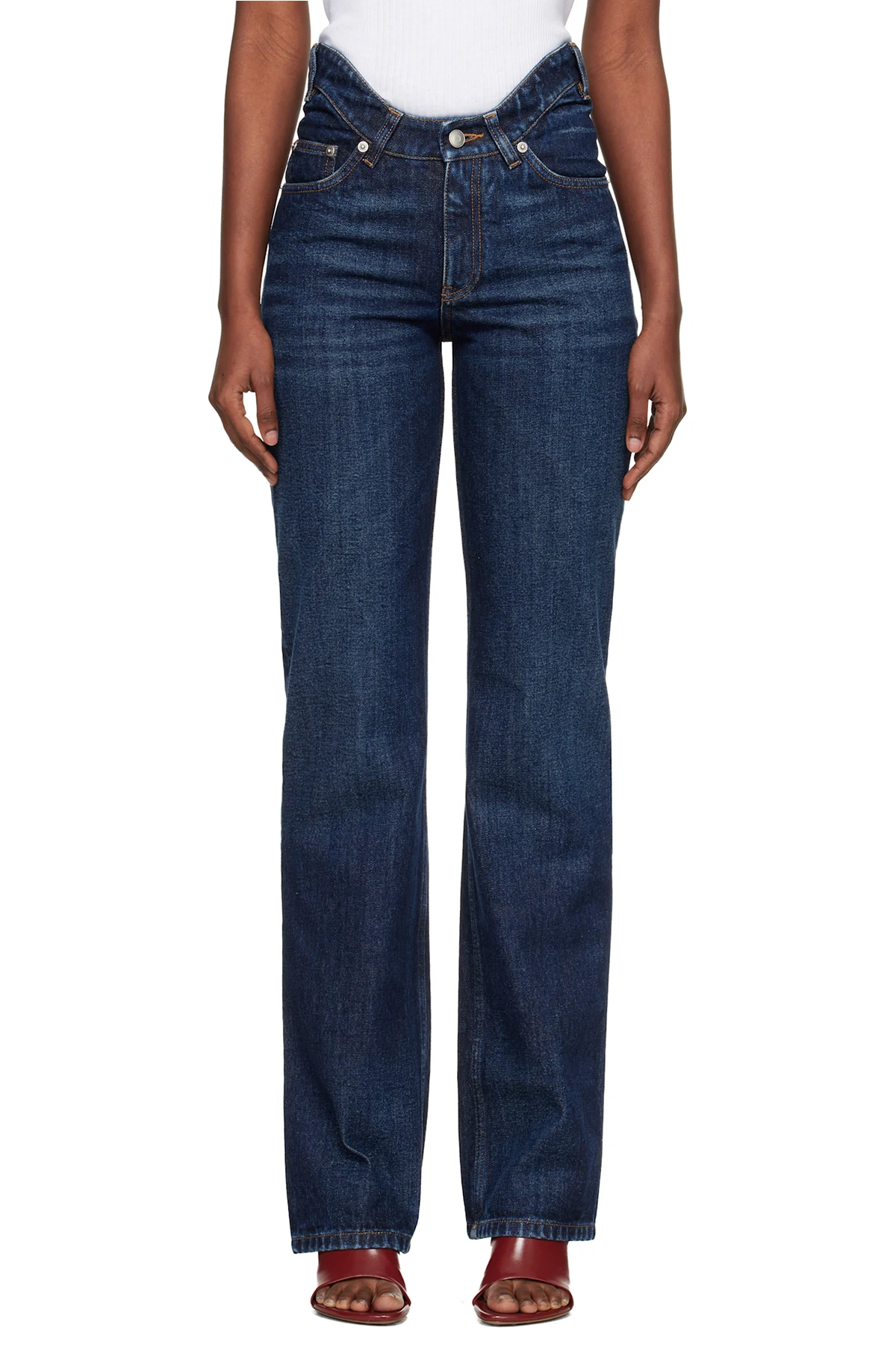 Blue 'The Curved' Jeans