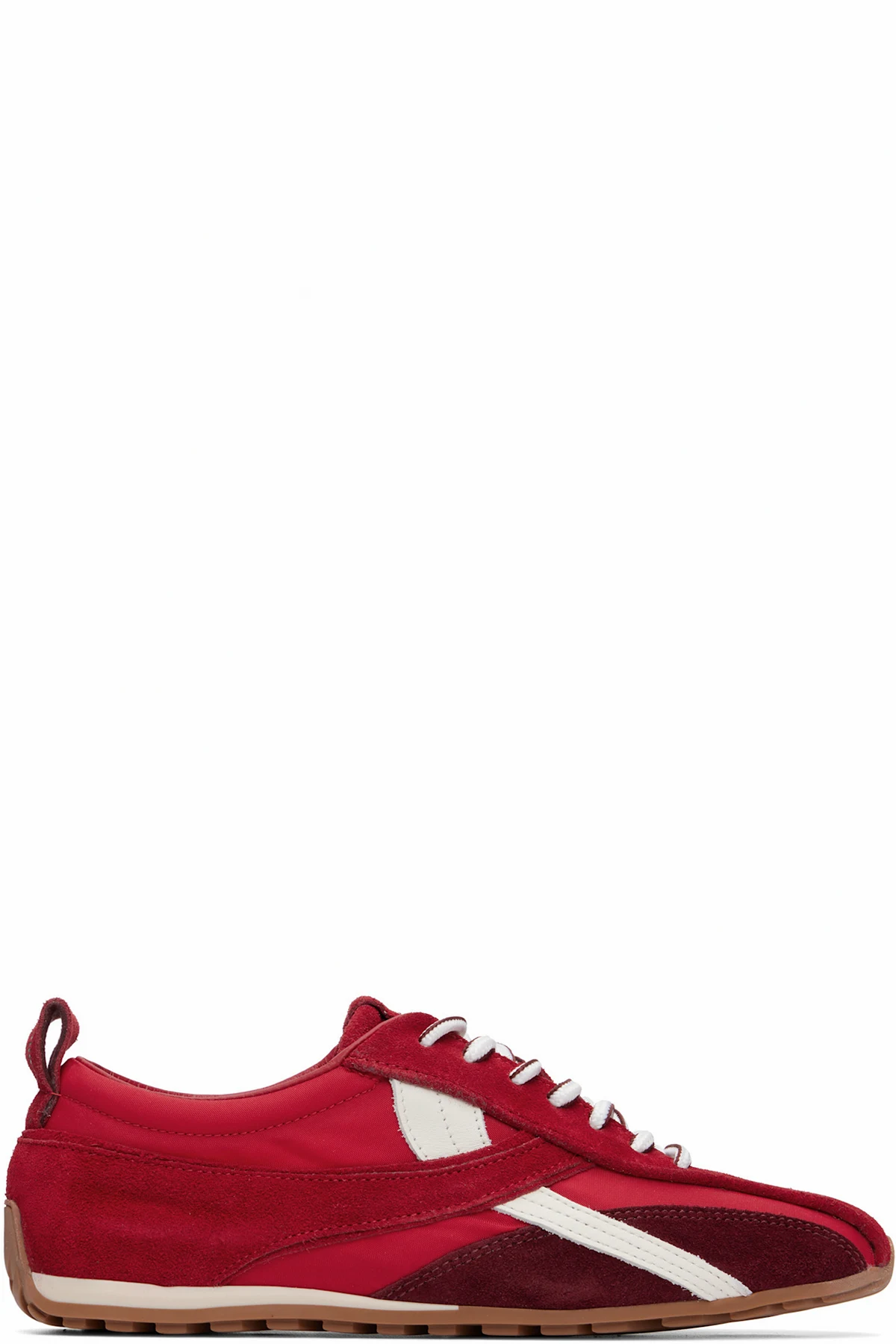 Red Tb.304 Nylon Leather Sneakers