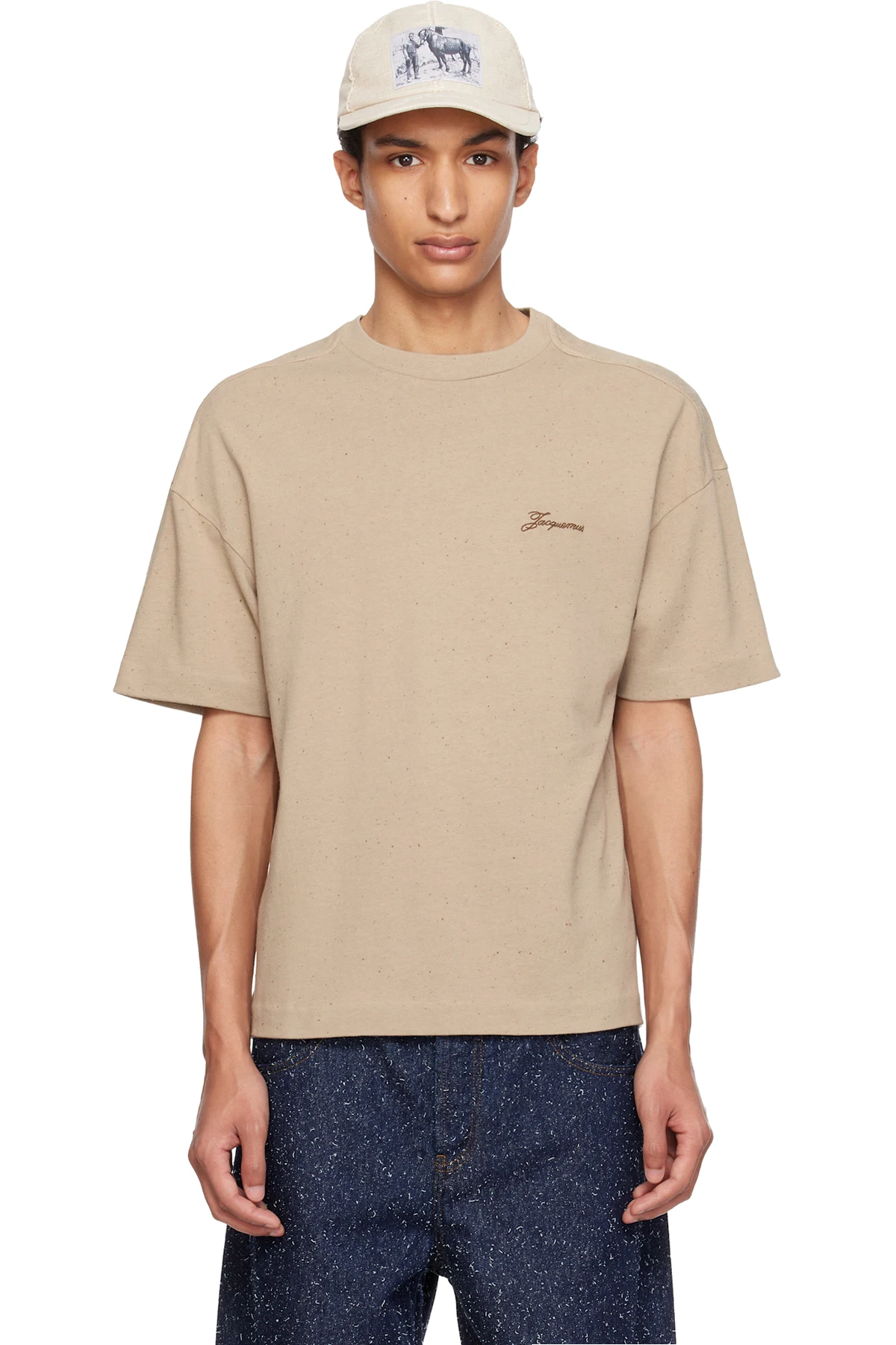 Beige 'Le Brodero' T-shirt
