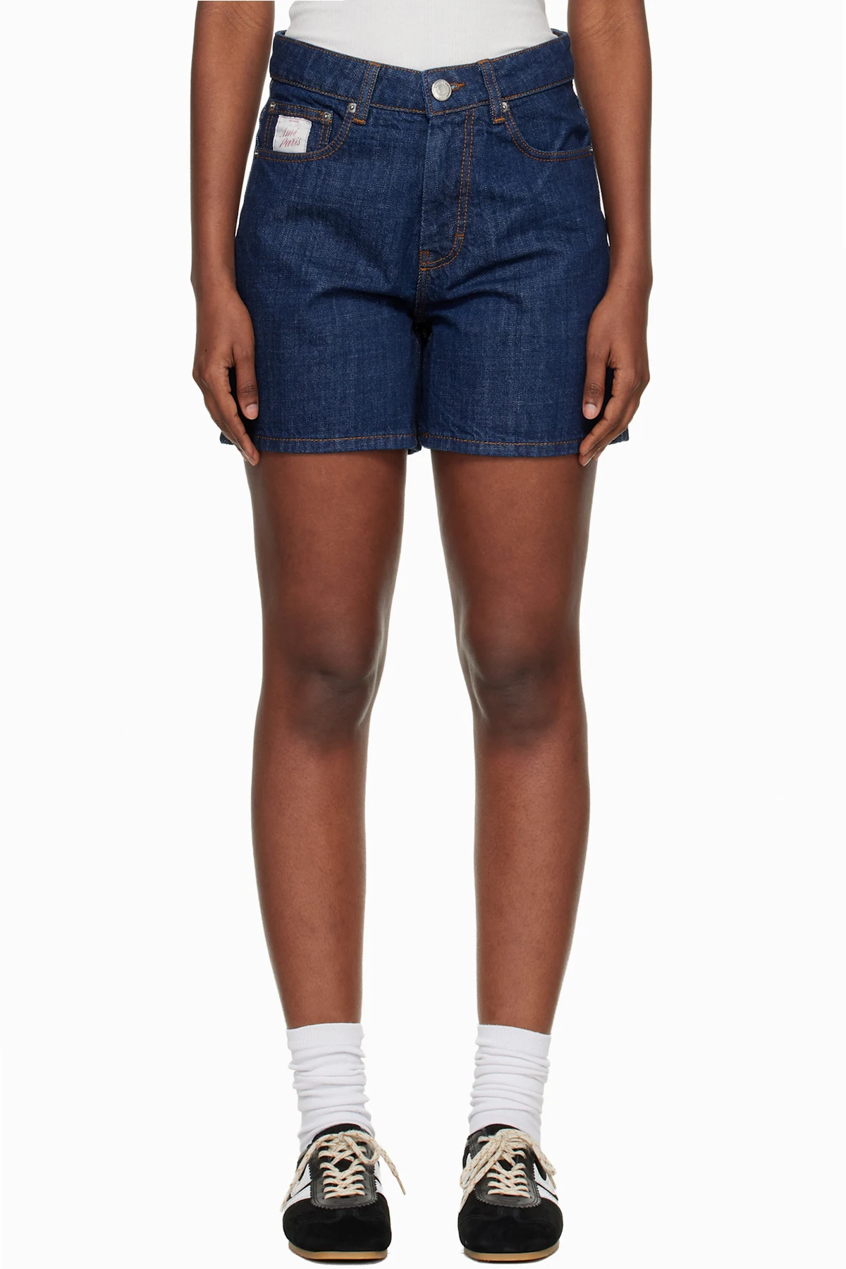 Blue Ami Paris Heritage Cotton Denim Shorts