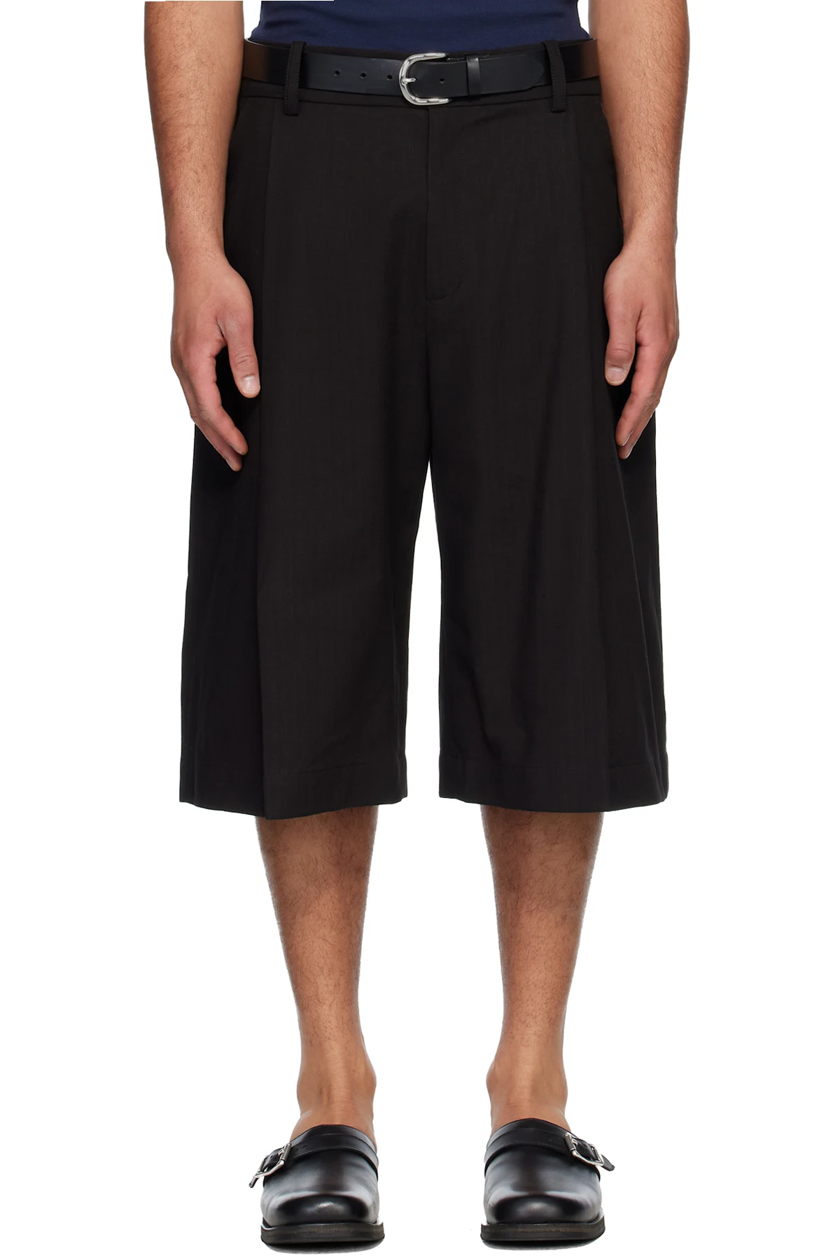 Black Fowld Shorts