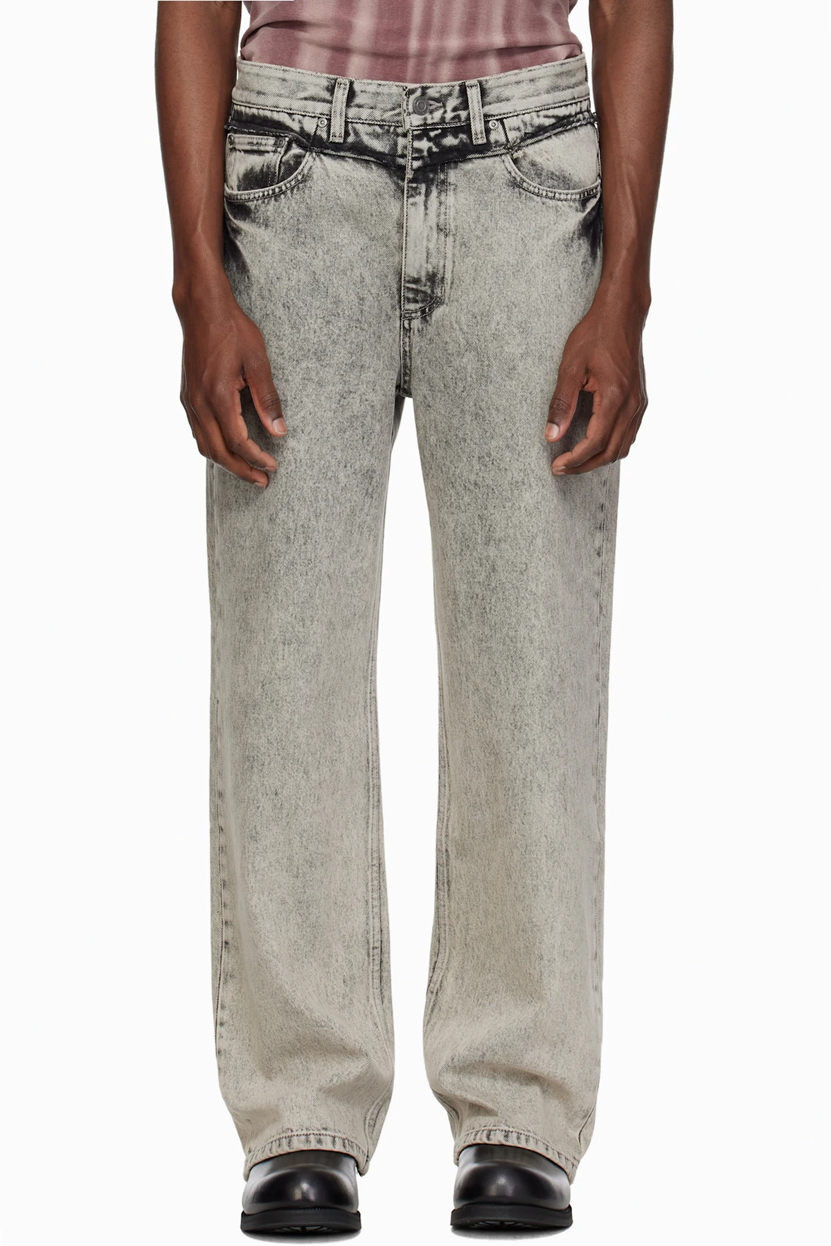 Gray Off Jeans