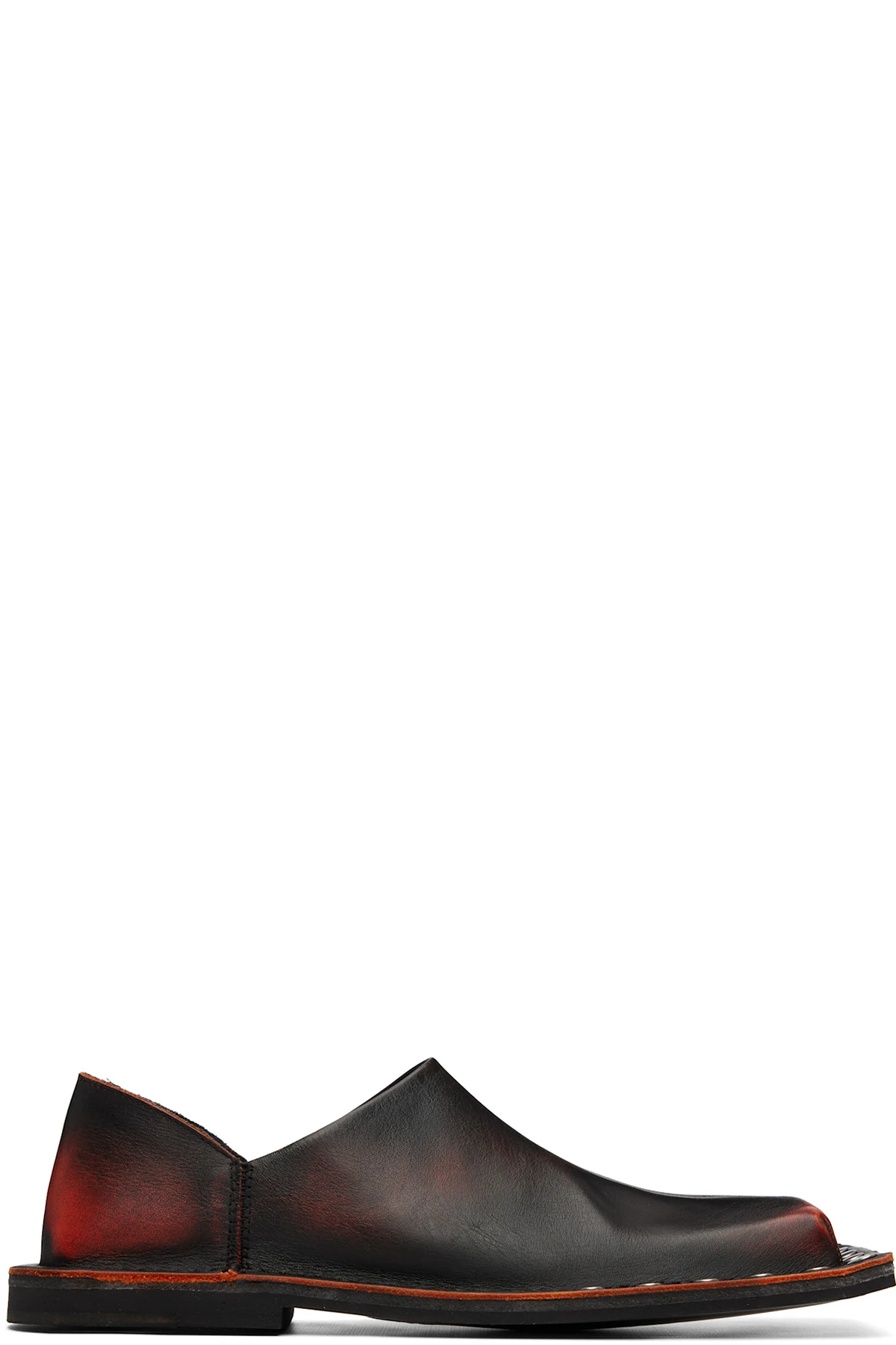 Black & Orange Menosmal Loafers