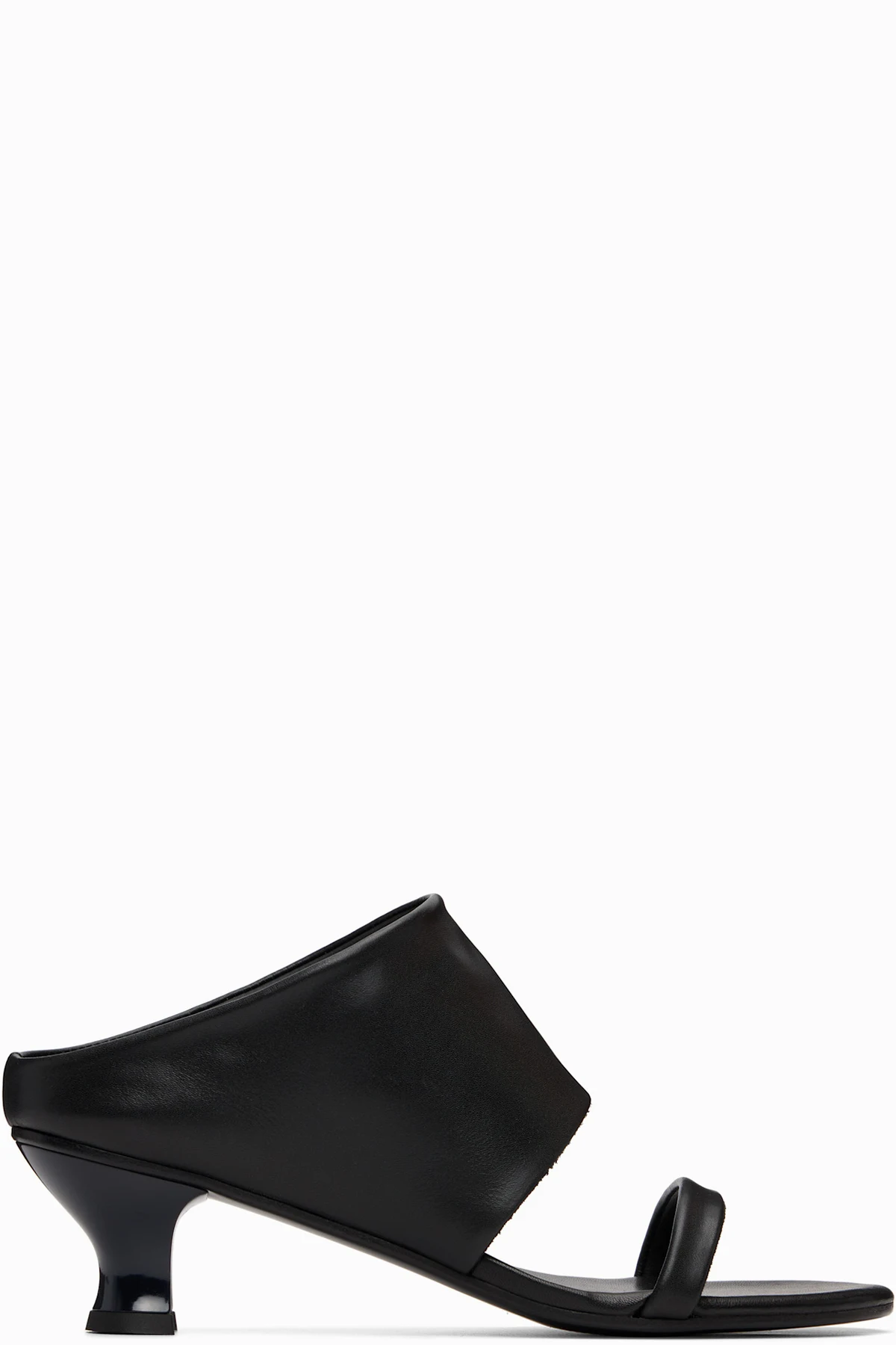 Black Roberta Heeled Sandals
