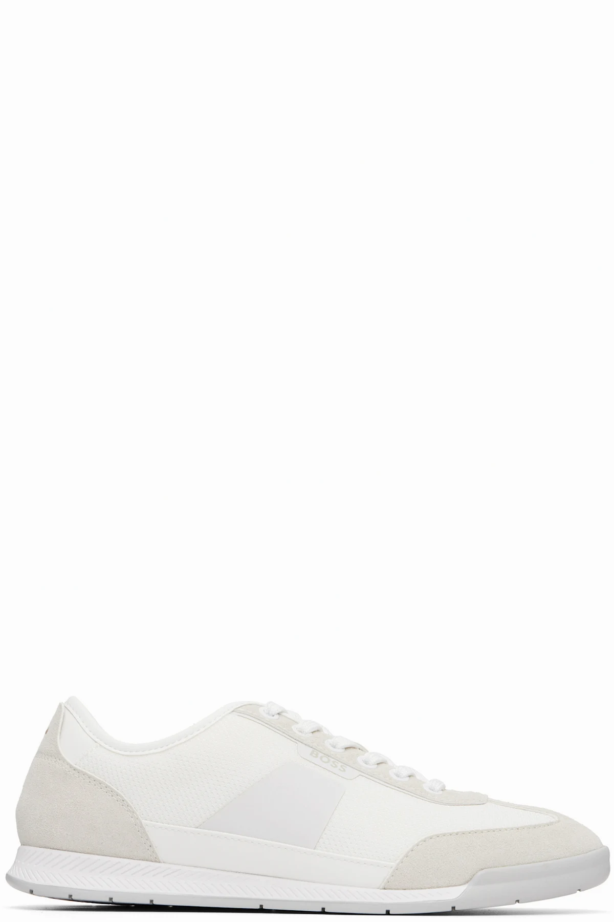 White Mesh Detailing Sneakers