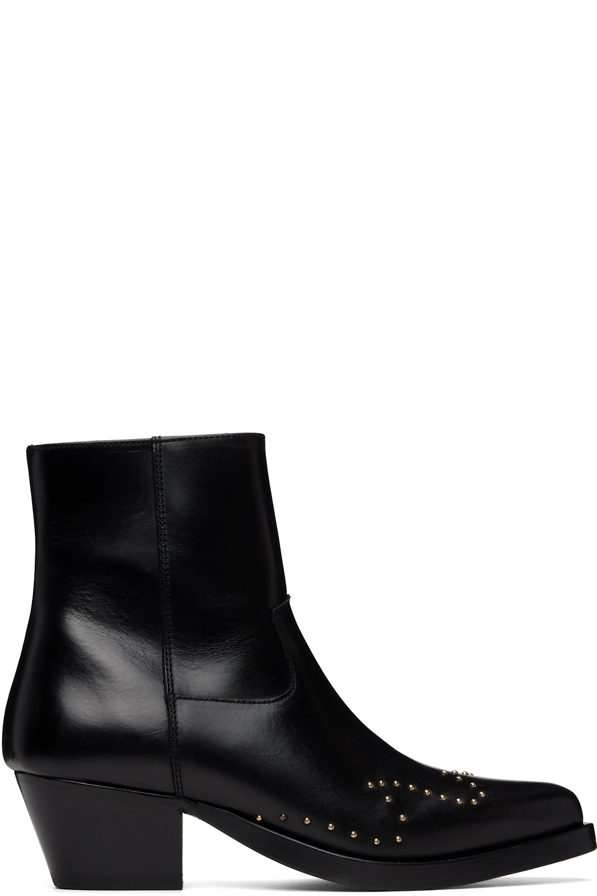 Black Studded Western Boots