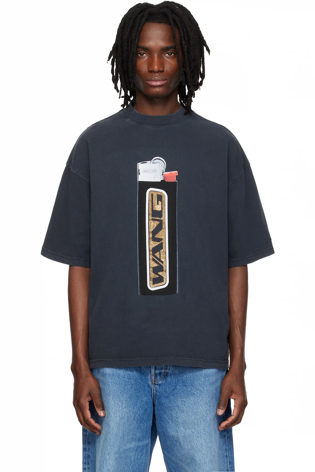 Black Oversized Graphic T-shirt