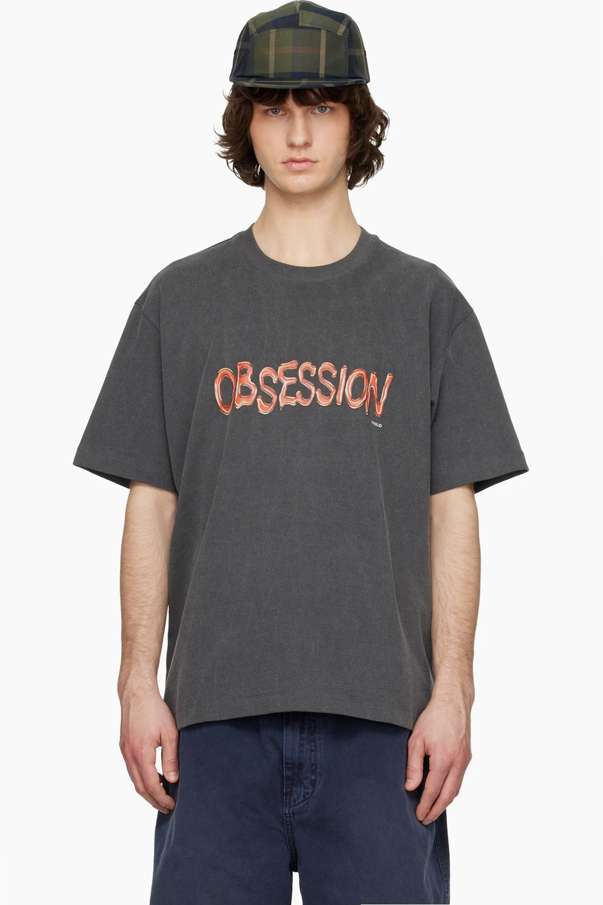 Gray 'Obsession' Short Sleeve T-shirt