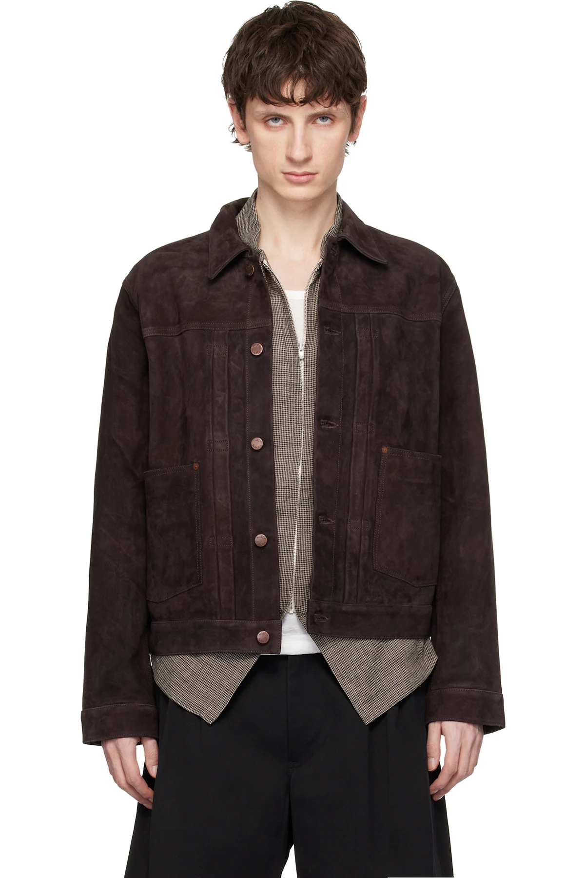Brown Dante II Suede Jacket