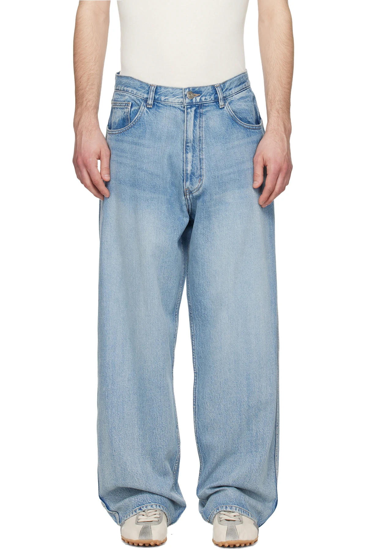 Blue Semi-Flare Jeans